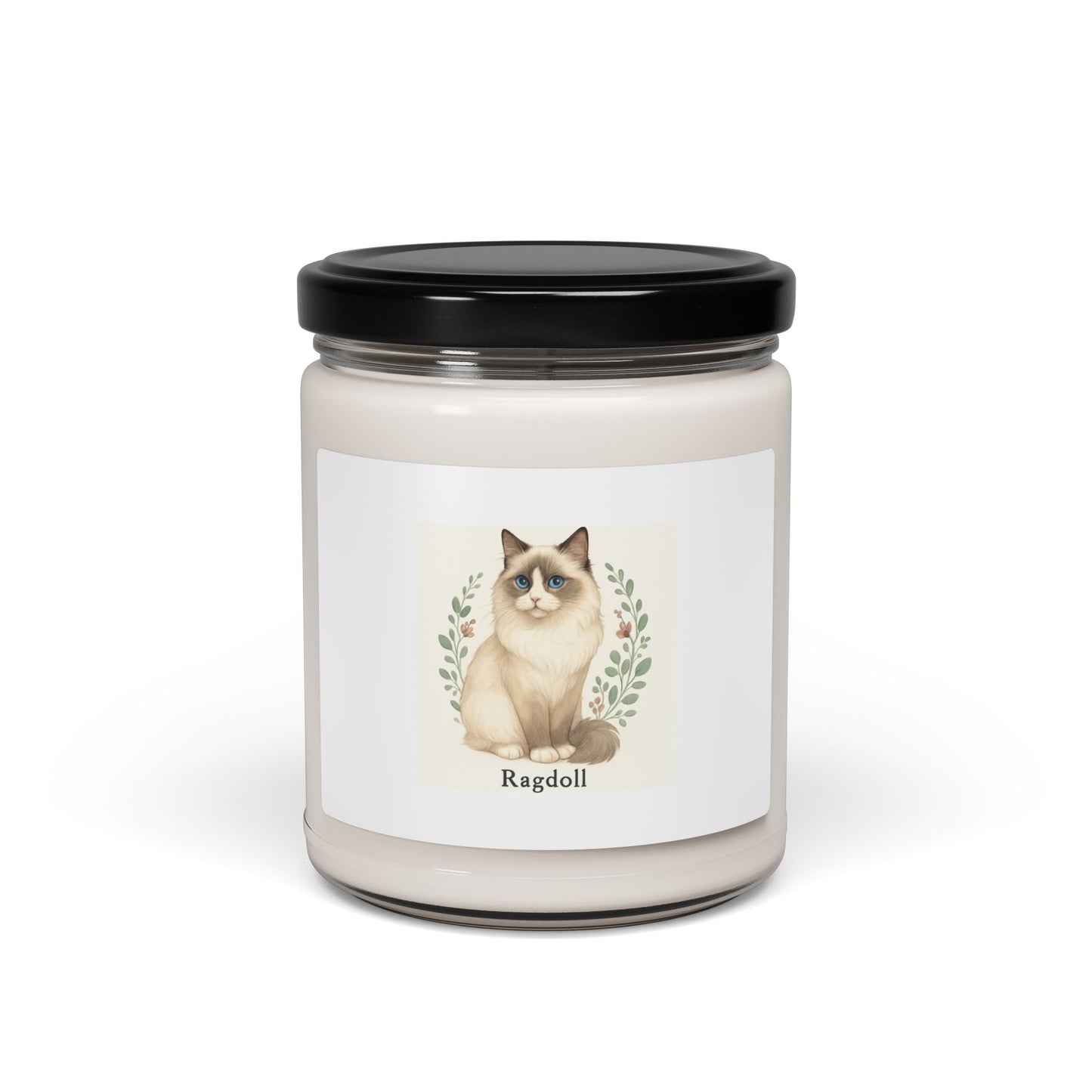Ragdoll Cat Scented Candle, Pet Lover Gift, Soy Wax Candle, Cozy Home Fragrance, Cat Decor, Personalized Candle