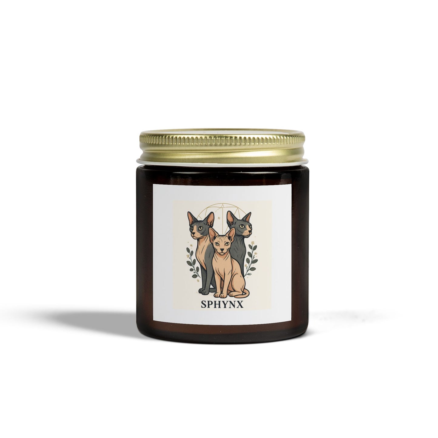 Scented Candles for Pet Lovers, Aromatic Soy Wax Candles, Gifts for Animal Lovers, Home Decor, Sphynx Cat Candle