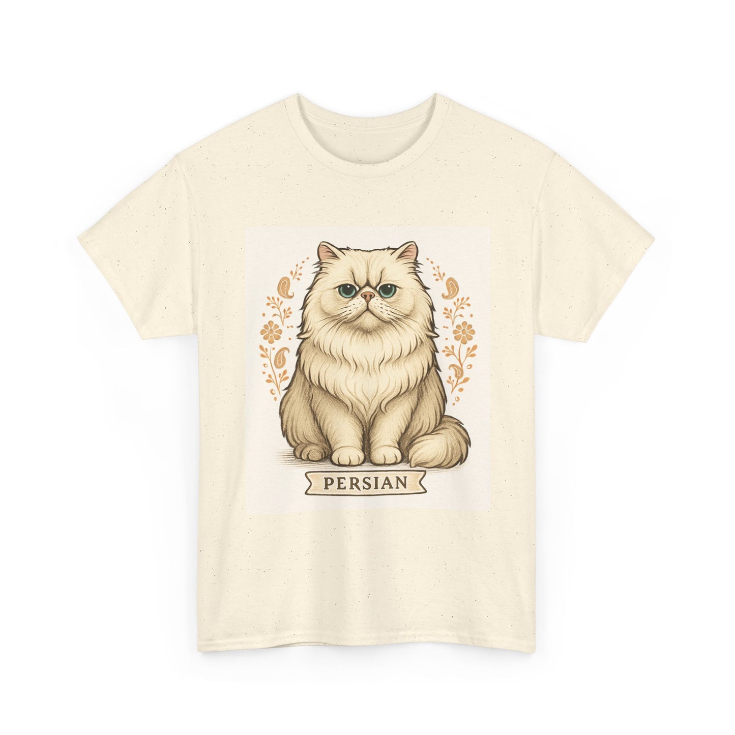 Persian Cat Unisex Heavy Cotton Tee - Perfect Gift for Cat Lovers, Animal Lovers, Casual Wear, Pet Themed Fashion, Birthday Gifts