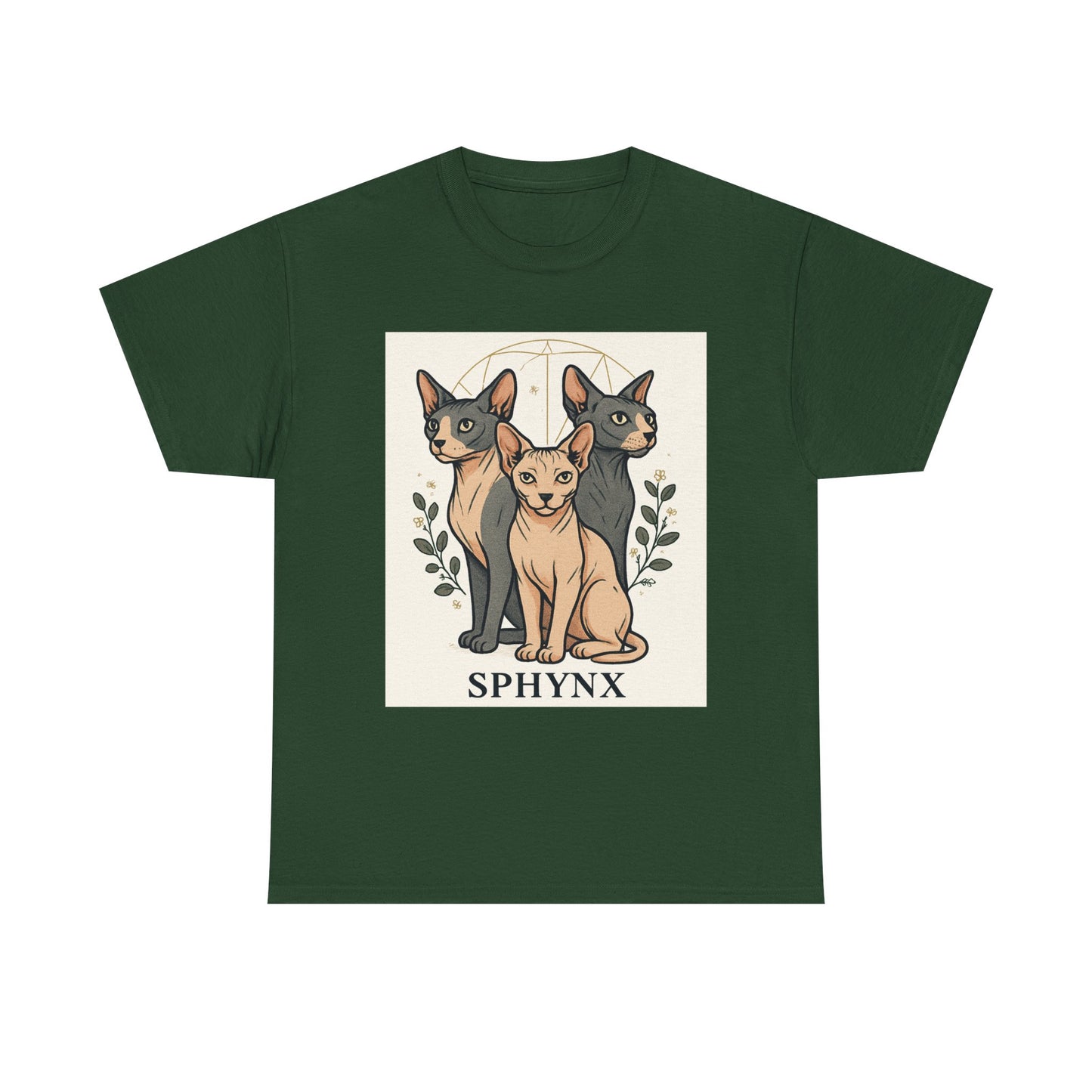 Sphynx Cat Graphic Tee - Unisex Heavy Cotton T-Shirt, Cat Lover Gift, Pet Mom Shirt, Vintage Style Tee, Funny Pet Humor