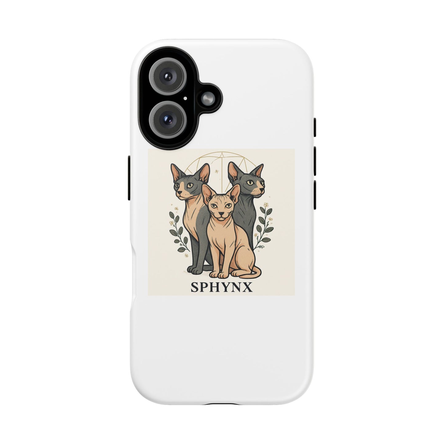 Sphynx Cat Phone Case - Tough Cases, Cat Lover Gift, Unique Phone Cover, Pet Owner Accessory, Animal Design Case, Birthday Gift