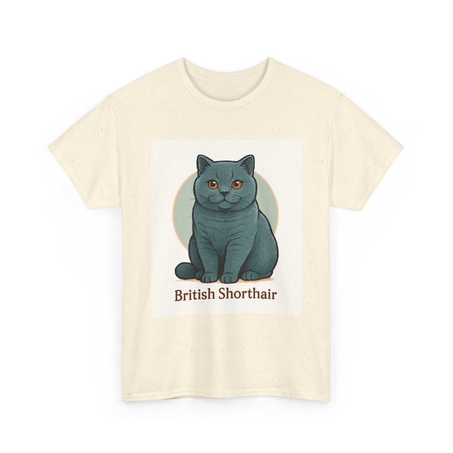 British Shorthair Cat Tee, Unisex Cotton T-Shirt, Cute Pet Lover Gift, Animal Lover Apparel, Cat Mom Shirt, Unique Birthday Present
