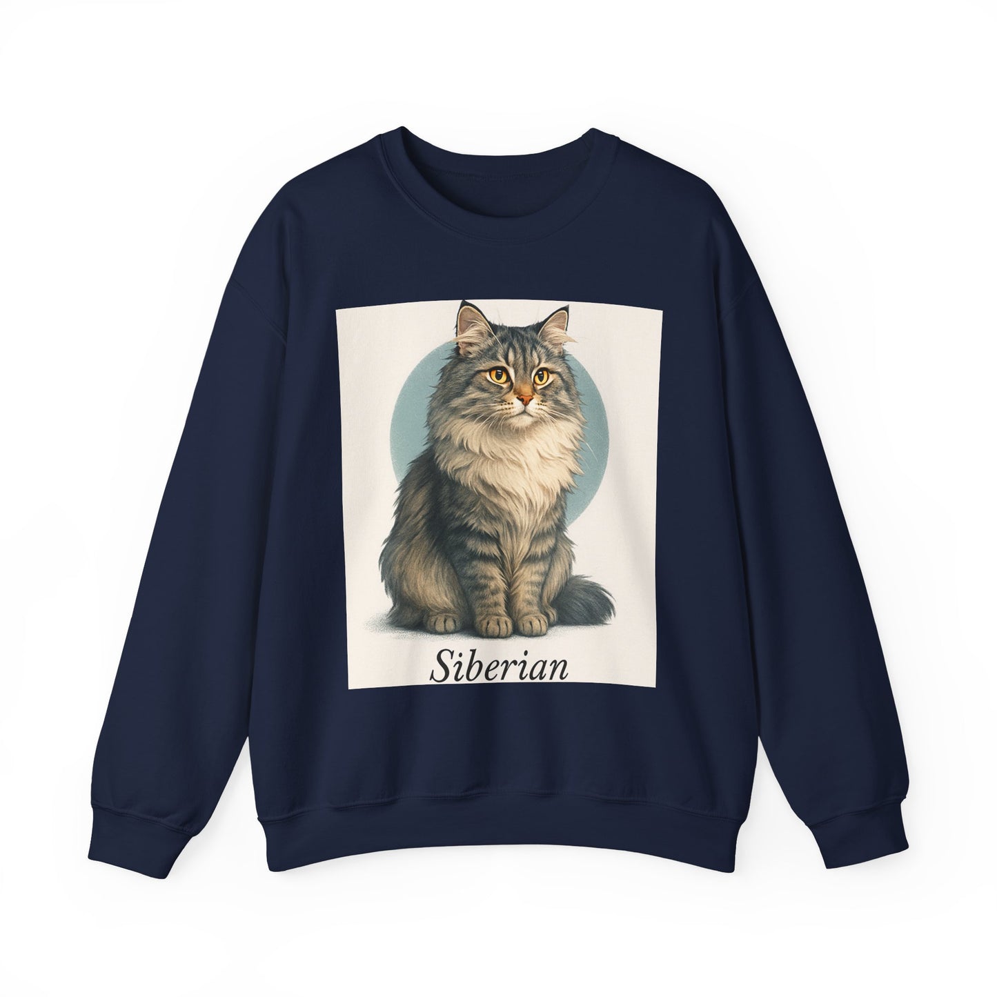 Siberian Cat Sweatshirt, Cozy Crewneck, Pet Lover Gift, Cat Apparel, Animal Lover Sweatshirt, Fall/Winter Fashion