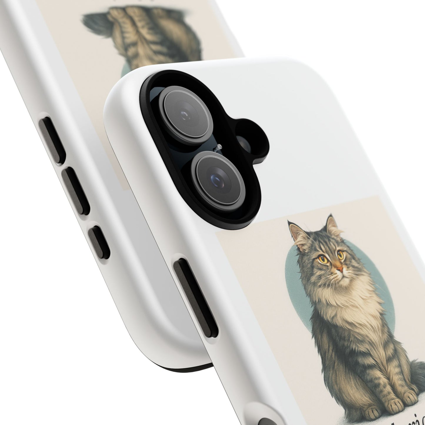 Siberian Cat Phone Case, Tough Phone Cover, Pet Lover Gift, Cat Lover Accessories, Cute Cat Design, Siberian Cat Art