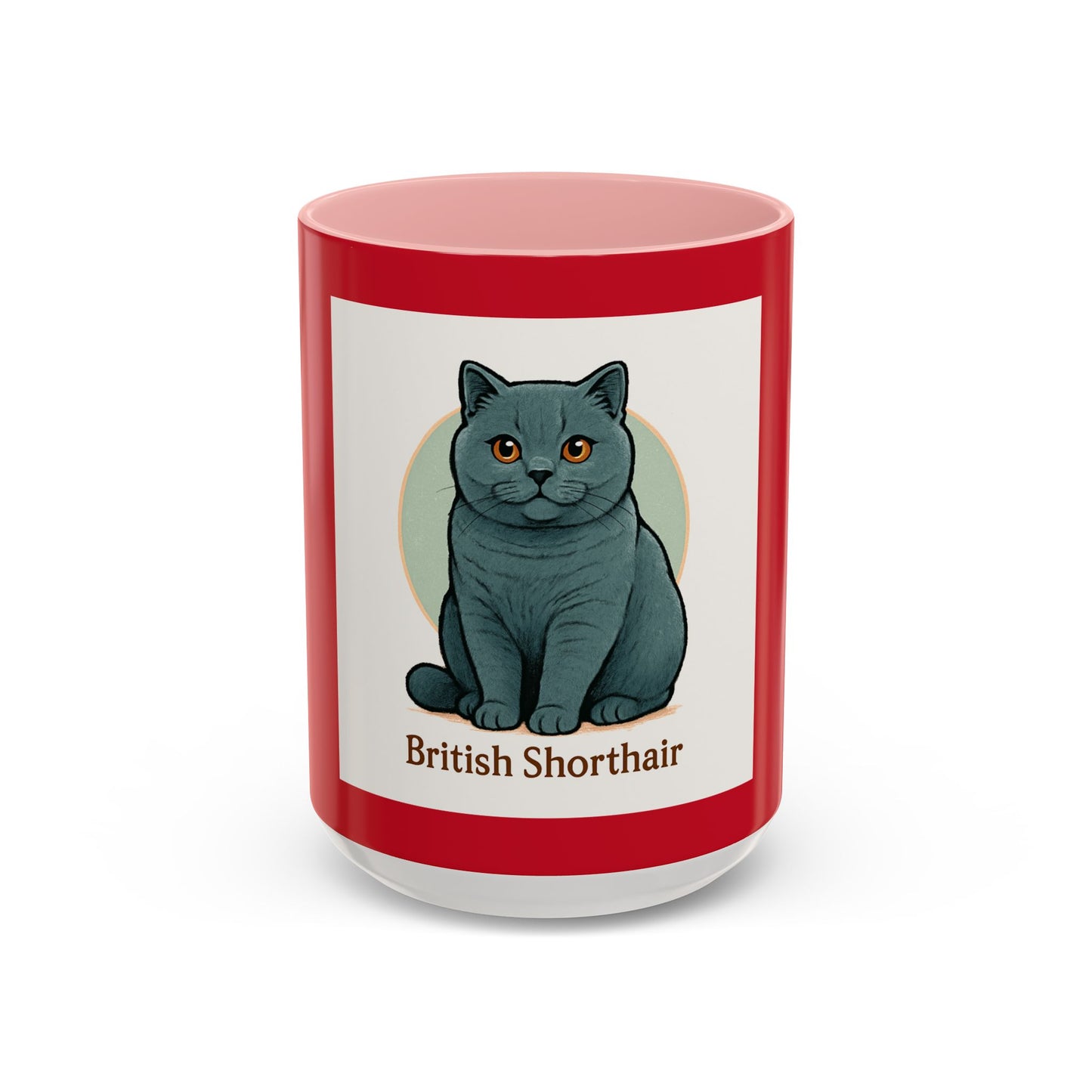 British Shorthair Accent Coffee Mug | Cute Cat Mug for Cat Lovers | Unique Gift for Pet Owners, Birthday, Christmas, Home, Office