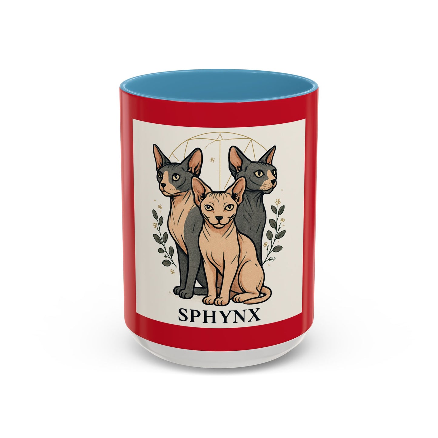 Sphynx Cat Accent Coffee Mug | Cat Lover Gift, Unique Kitchen Decor, Sphynx Breed Mug, Animal Lover Coffee Cup, Pet Owner Present