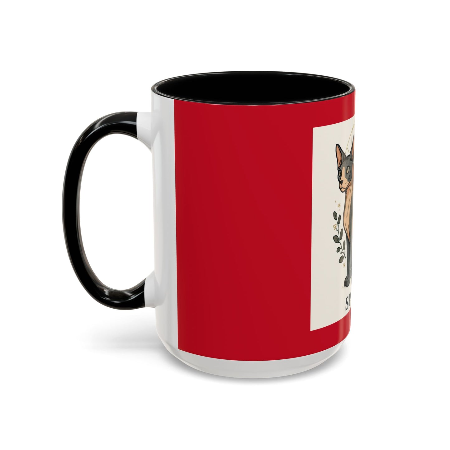 Sphynx Cat Accent Coffee Mug | Cat Lover Gift, Unique Kitchen Decor, Sphynx Breed Mug, Animal Lover Coffee Cup, Pet Owner Present