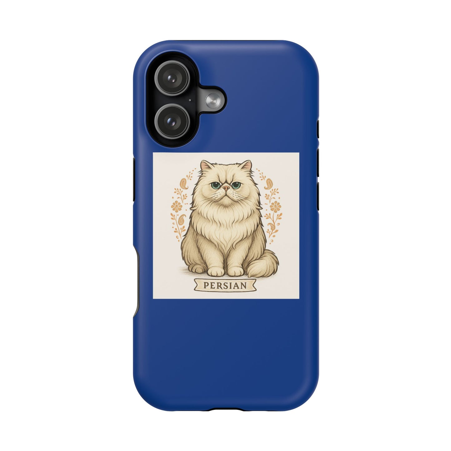 Adorable Persian Cat Magnetic Phone Case, Cute Cat Lover Gift, Impact-Resistant, Pet Owner Accessory, Unique Phone Cover