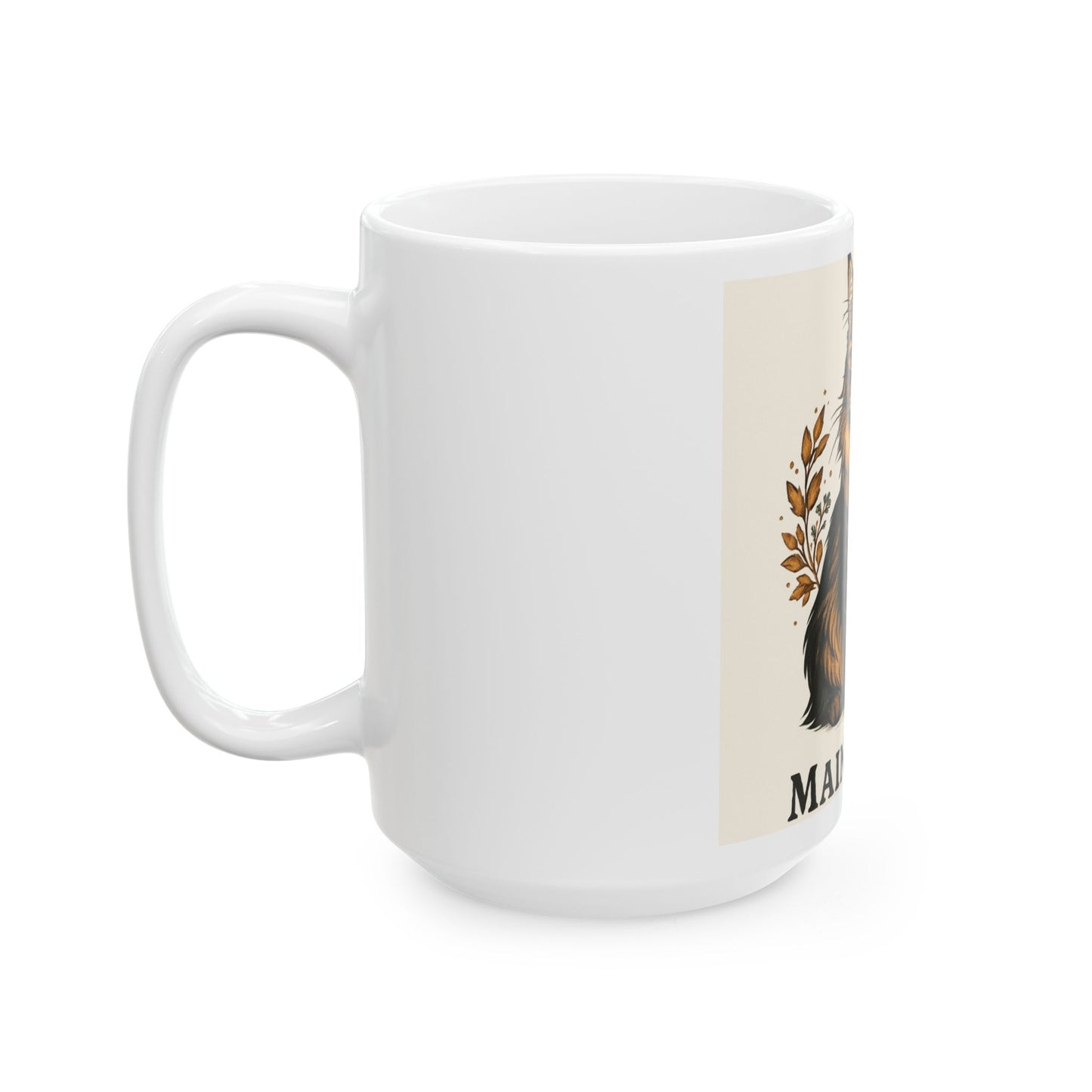 Maine Coon Cat Ceramic Mug - Perfect for Cat Lovers, Gift for Birthdays, Coffee or Tea Drinkers, Home Décor, Pet Owner Present