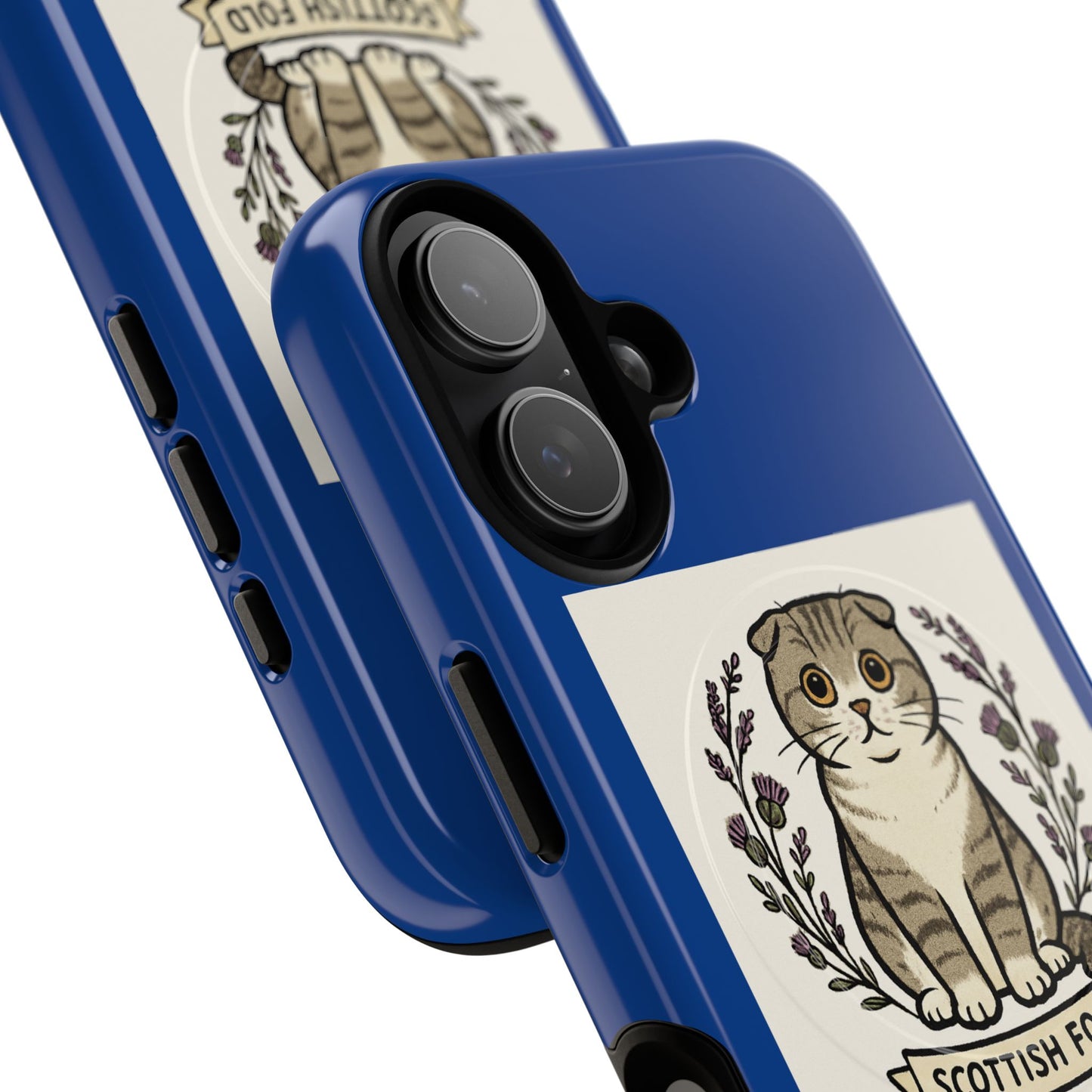 Scottish Fold Cat Tough Magnetic Cases | Cute Cat Phone Cover, Pet Lover Gift, Durable Phone Accessory, Unique Cat Design, Scottish Fold