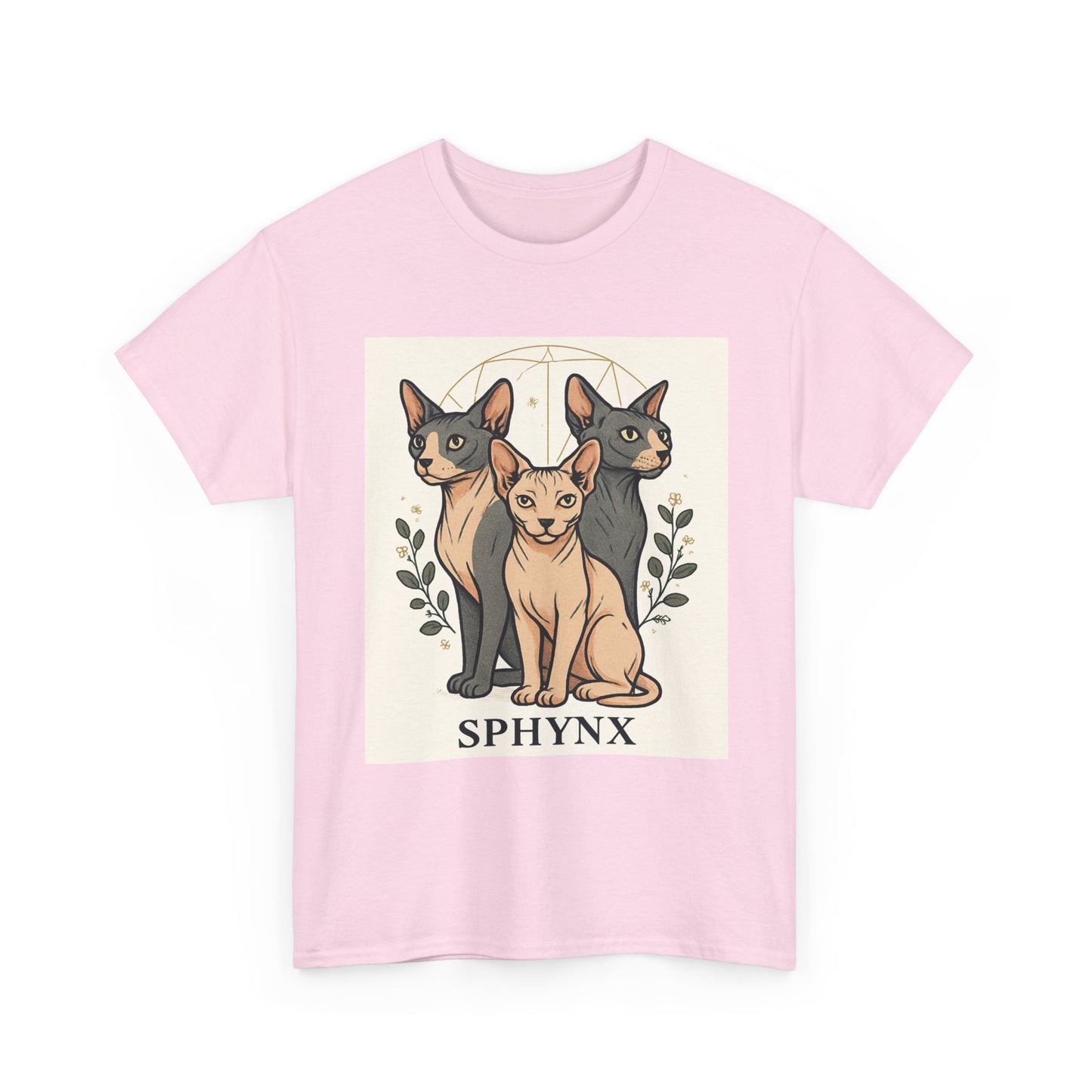 Sphynx Cat Graphic Tee - Unisex Heavy Cotton T-Shirt, Cat Lover Gift, Pet Mom Shirt, Vintage Style Tee, Funny Pet Humor