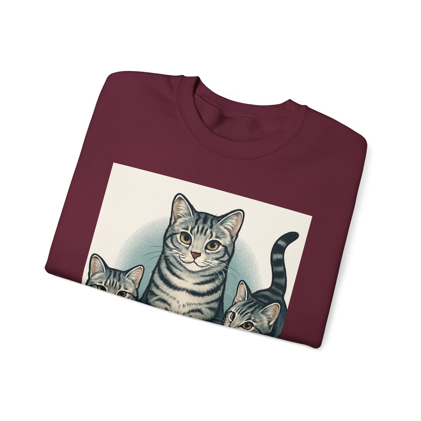 Cozy Cat Sweatshirt - Perfect Gift for Cat Lovers, Unisex Crewneck Sweatshirt, Fun Cat Apparel, Cozy Fashion
