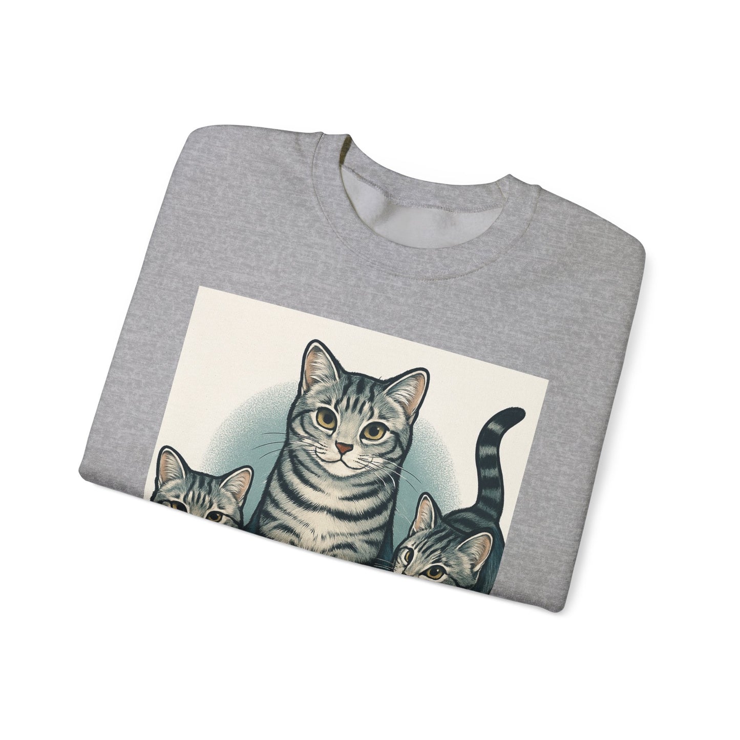 Cozy Cat Sweatshirt - Perfect Gift for Cat Lovers, Unisex Crewneck Sweatshirt, Fun Cat Apparel, Cozy Fashion