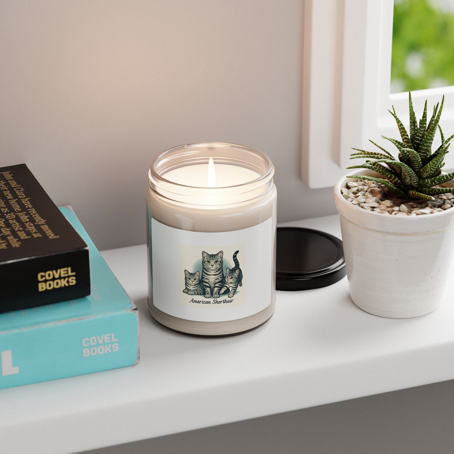 American Shorthair Cat Scented Soy Candle - Cozy Home Decor, Pet Lover Gift, Relaxation, Cat Themed, Birthday