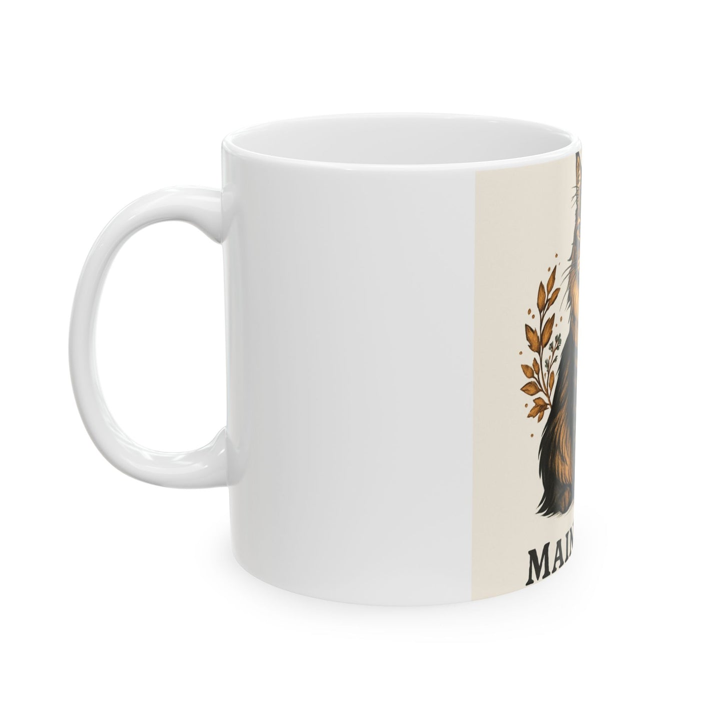 Maine Coon Cat Ceramic Mug - Perfect for Cat Lovers, Gift for Birthdays, Coffee or Tea Drinkers, Home Décor, Pet Owner Present