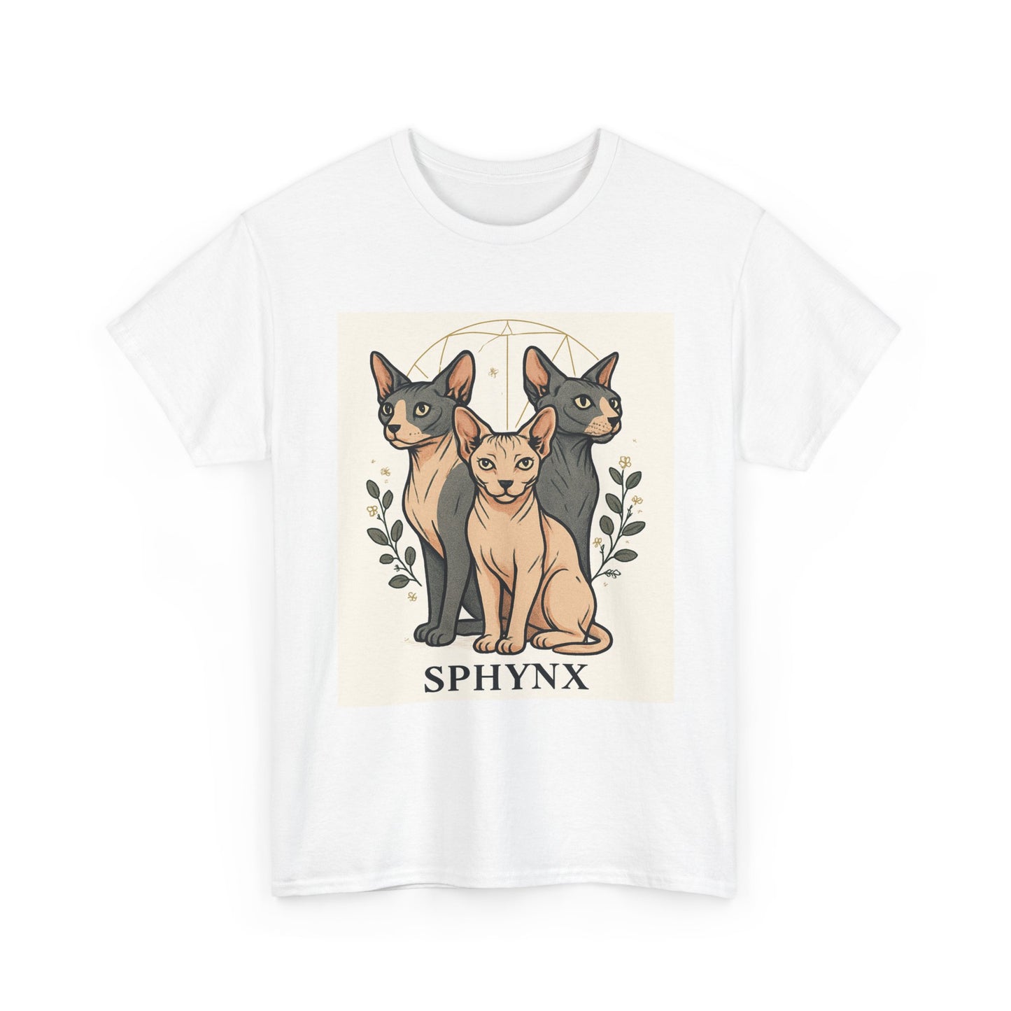 Sphynx Cat Unisex Tee, Cozy Cat Lover Shirt, Gift for Pet Owners, Animal Lovers, Casual Wear, Birthday Gift