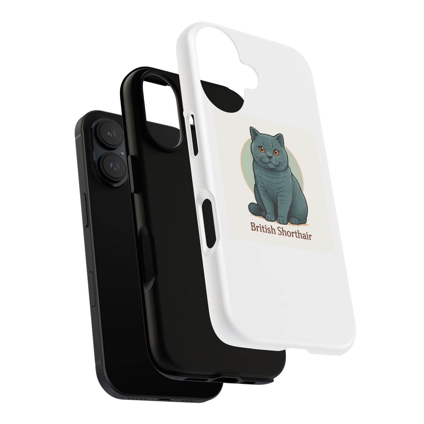 British Shorthair Cat Phone Case, Tough Cases for Pet Lovers, Cute Cat Accessory, Gift for Cat Owners, Cat Lover Phone Cover
