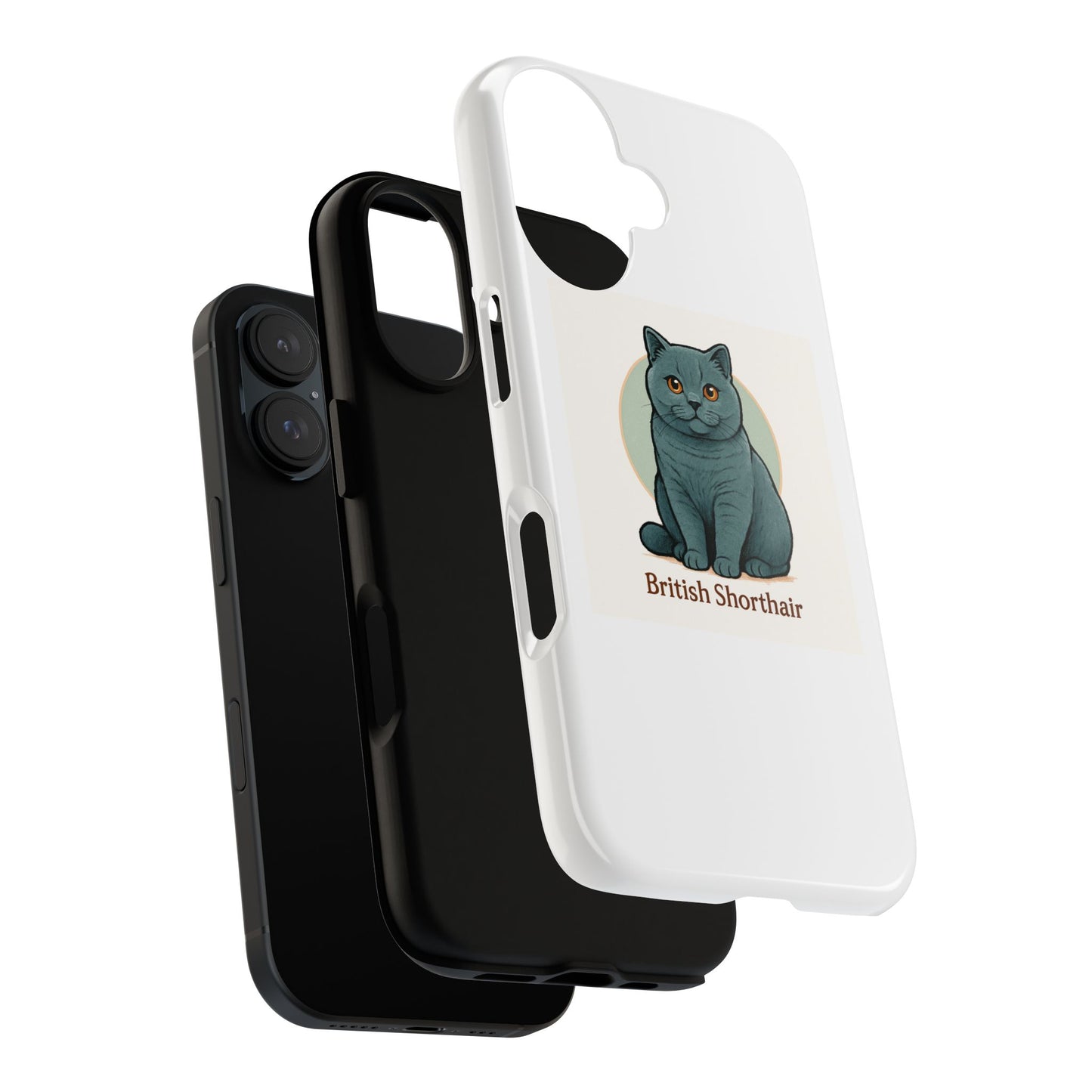 British Shorthair Cat Phone Case, Tough Cases for Pet Lovers, Cute Cat Accessory, Gift for Cat Owners, Cat Lover Phone Cover