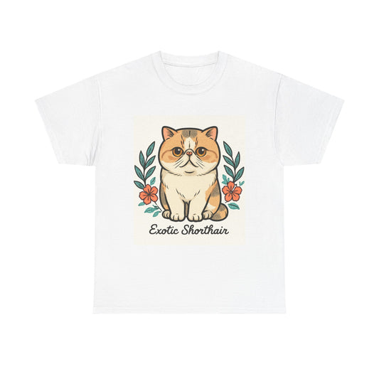 Exotic Shorthair Cat Tee - Cute Cat Lover T-Shirt, Gift for Cat Owners, Animal Lover Gift, Pet Themed Shirt, Casual Wear
