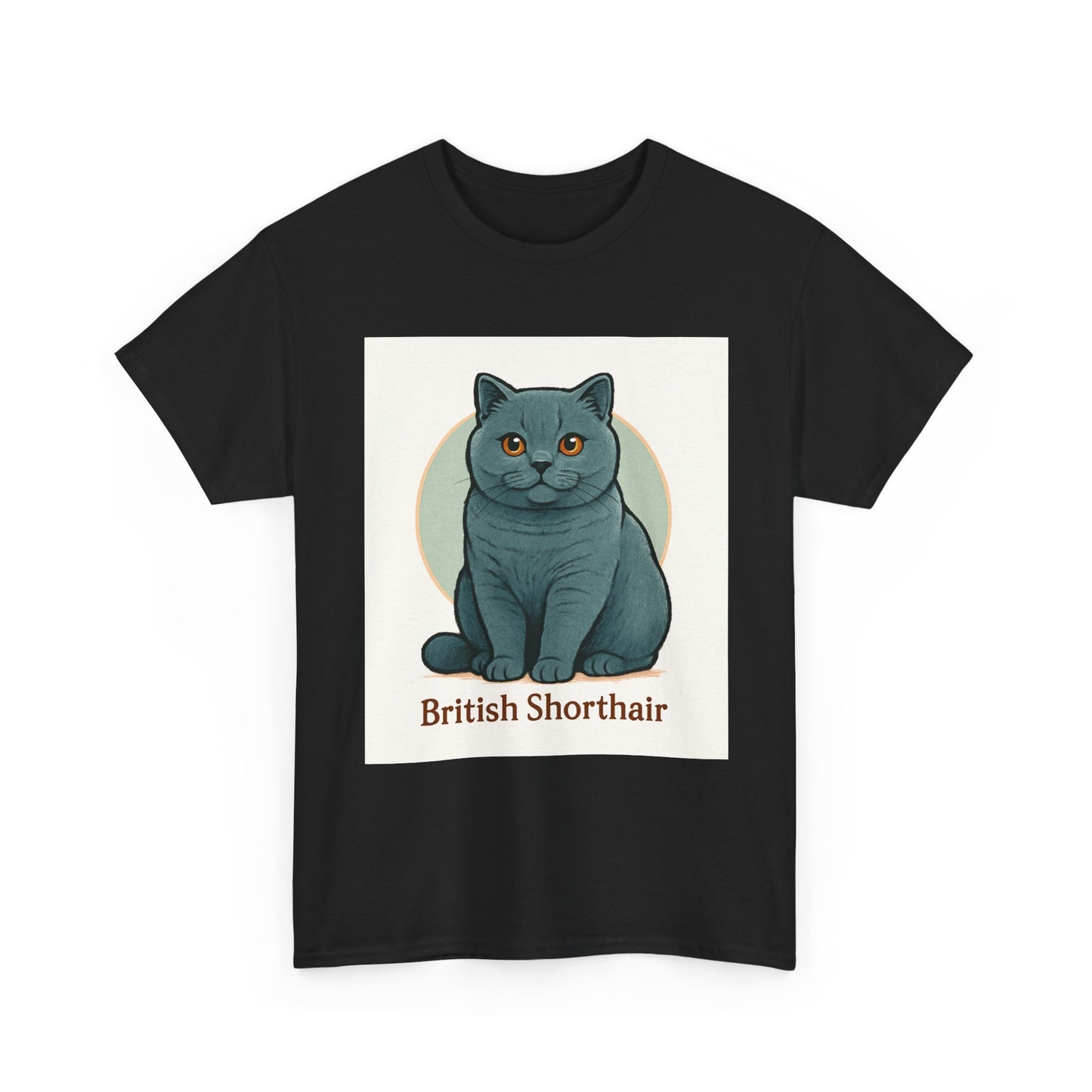 British Shorthair Cat Tee, Unisex Cotton T-Shirt, Cute Pet Lover Gift, Animal Lover Apparel, Cat Mom Shirt, Unique Birthday Present