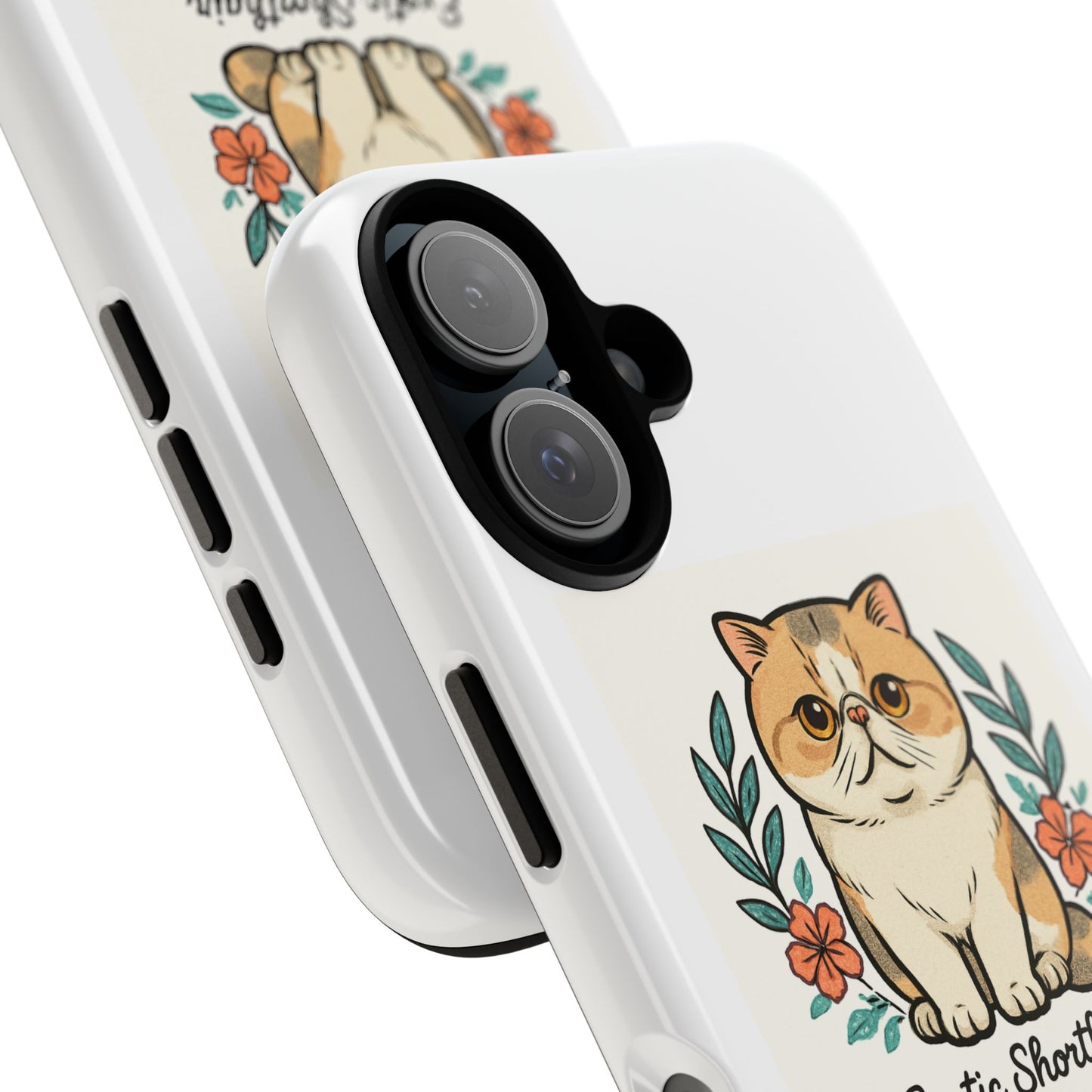 Cute Cat Phone Case, Exotic Shorthair Design, Pet Lovers Gift, Animal Lover Accessory, Custom Phone Cover, Cat Mom Gift