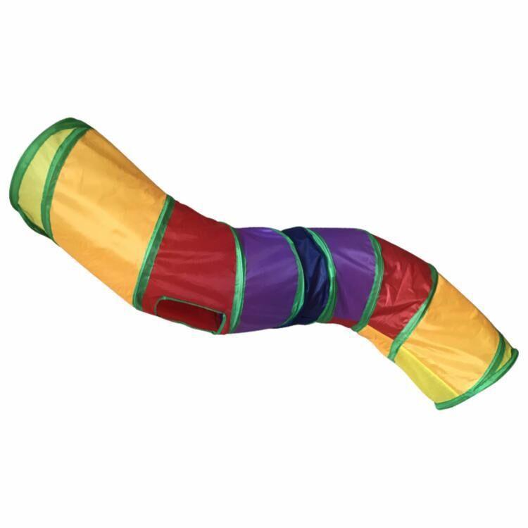 Foldable S-Shaped Cat Tunnel - The Ultimate Play Haven For Your Feline Friend!