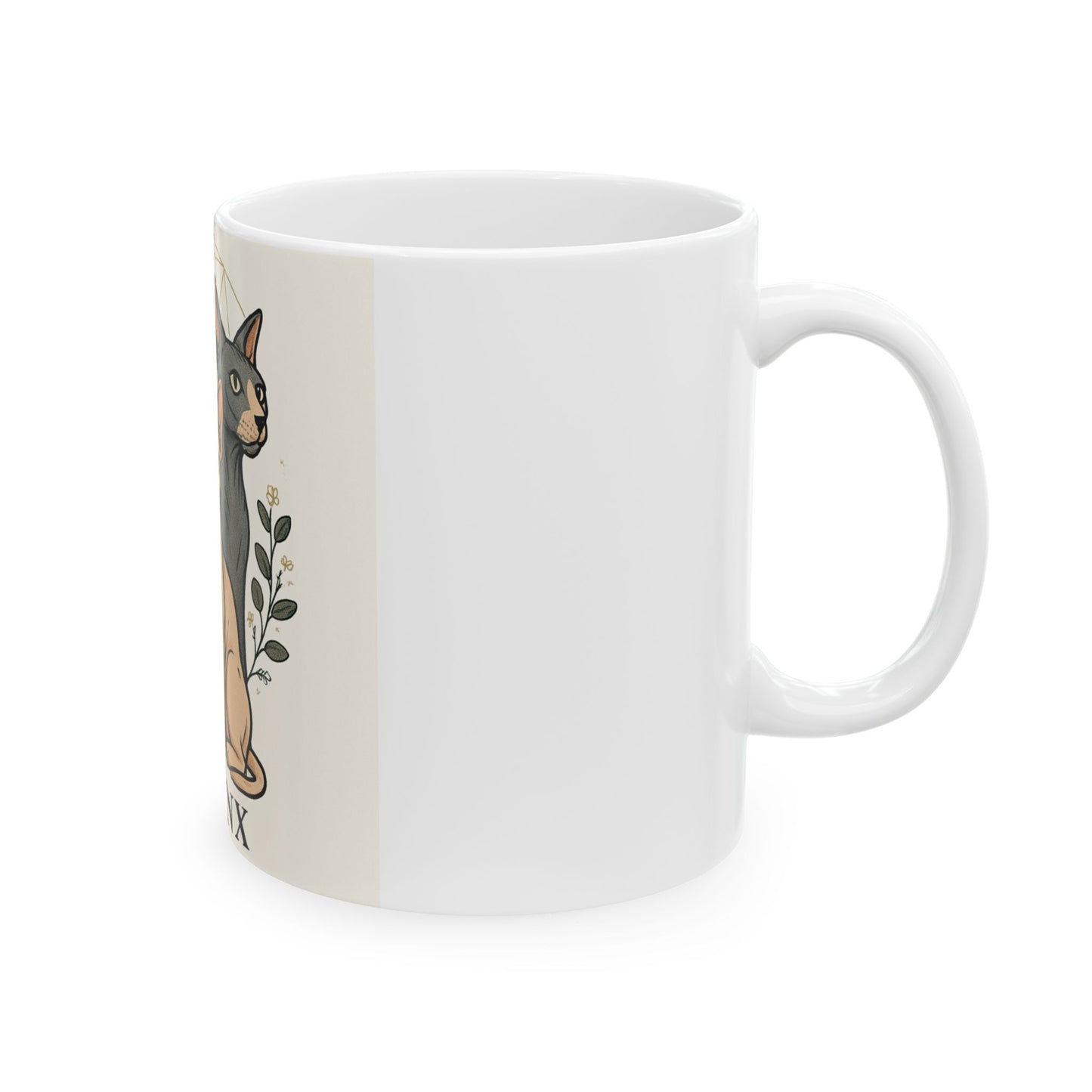 Sphynx Cat Ceramic Mug - Perfect for Cat Lovers, Unique Gift, Coffee Tea Mug, Home Decor, Animal Lover's Cup