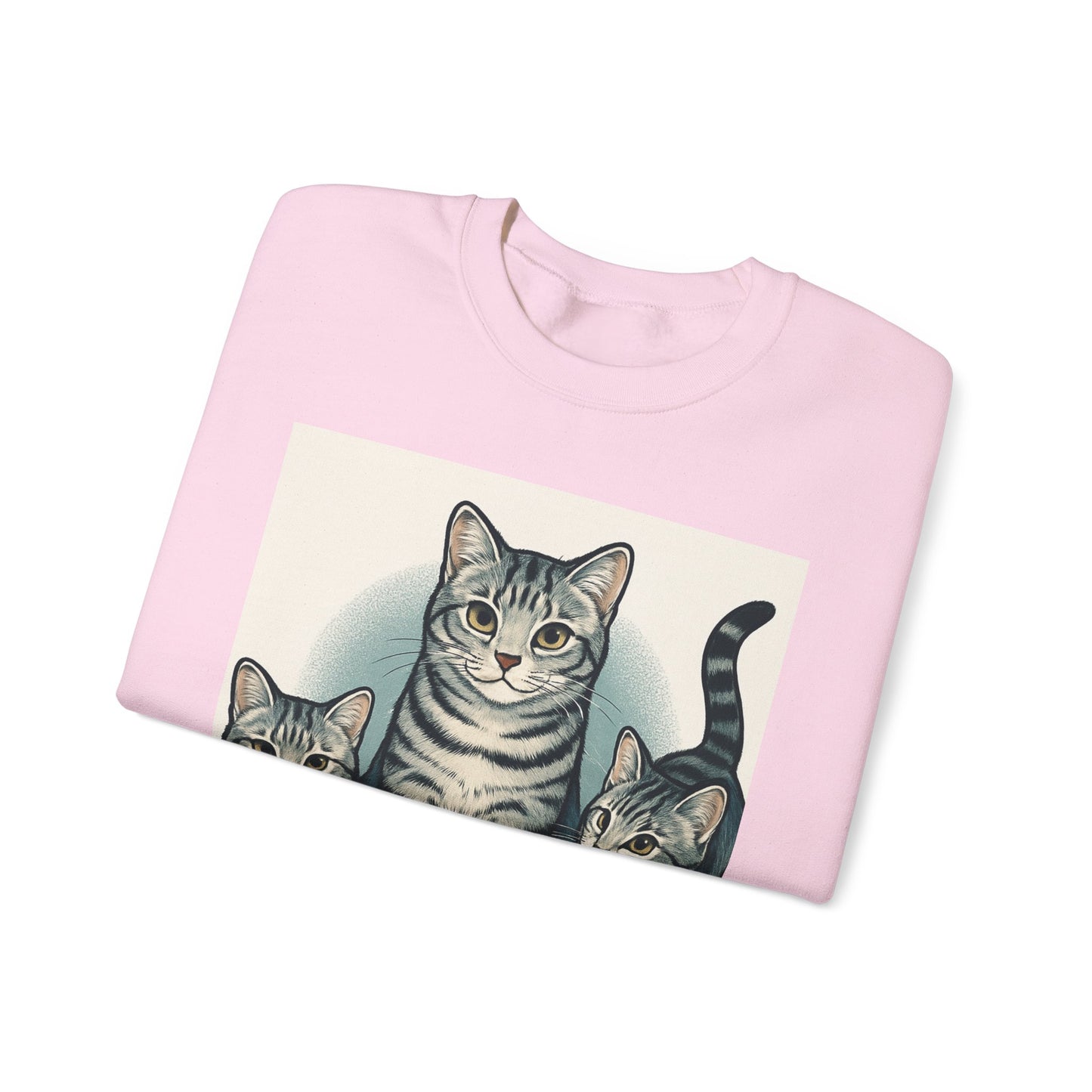 Cozy Cat Sweatshirt - Perfect Gift for Cat Lovers, Unisex Crewneck Sweatshirt, Fun Cat Apparel, Cozy Fashion