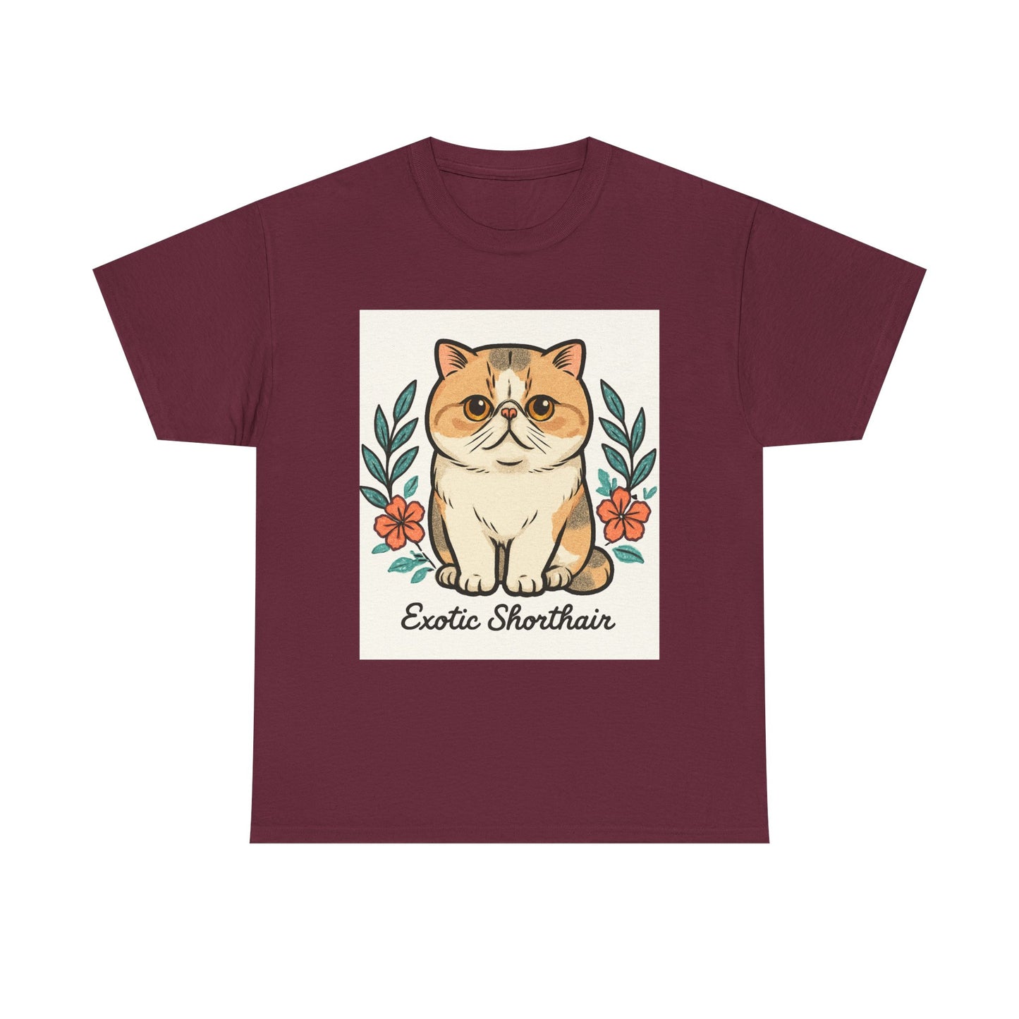 Exotic Shorthair Cat Tee - Cute Cat Lover T-Shirt, Gift for Cat Owners, Animal Lover Gift, Pet Themed Shirt, Casual Wear