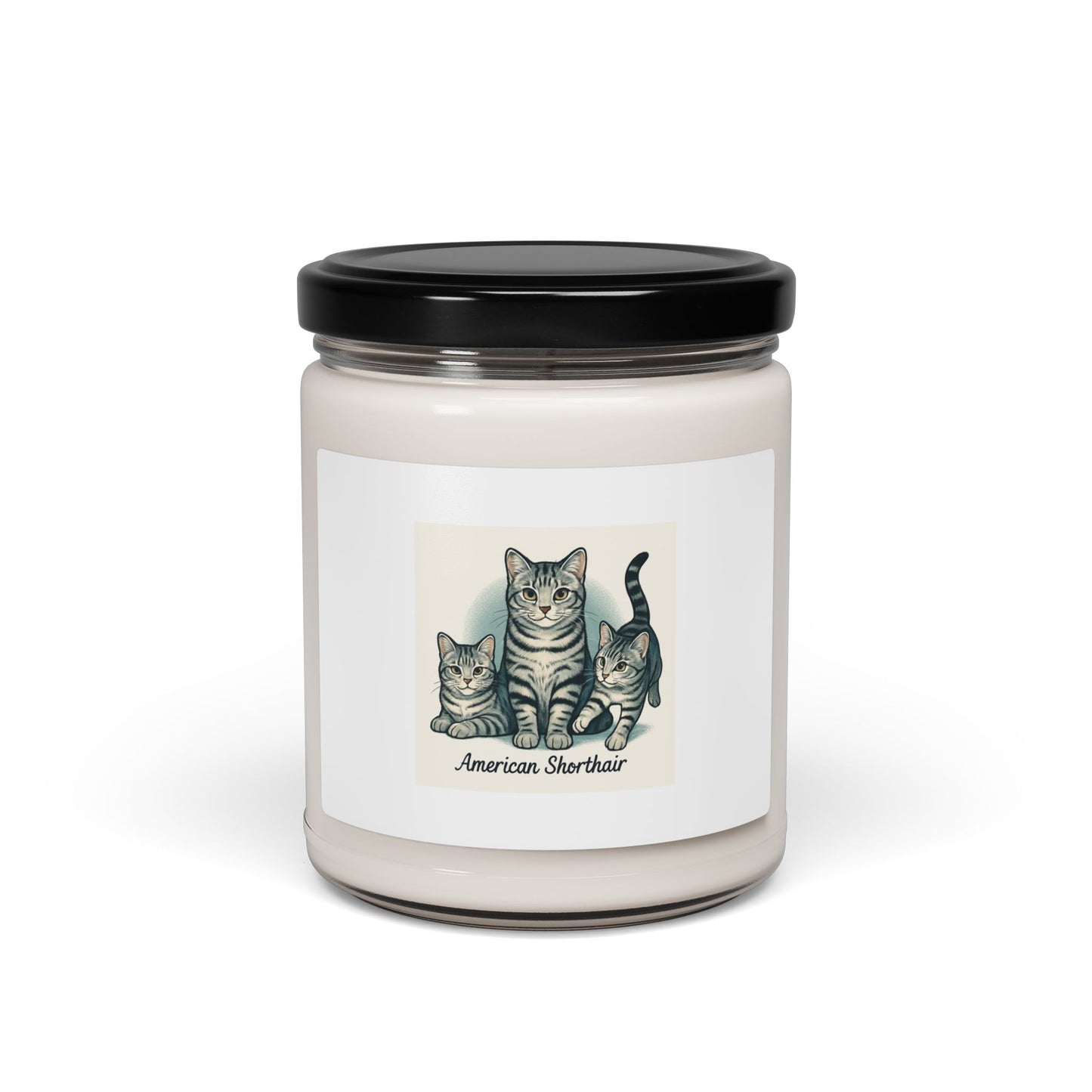 American Shorthair Cat Scented Soy Candle - Cozy Home Decor, Pet Lover Gift, Relaxation, Cat Themed, Birthday