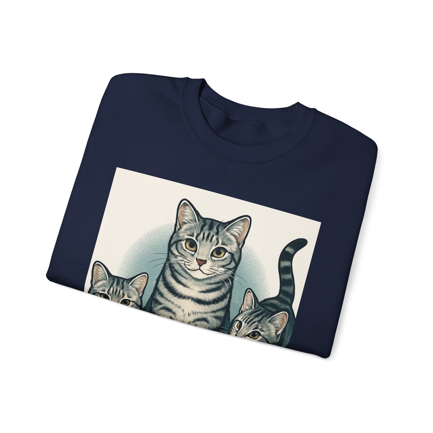 Cozy Cat Sweatshirt - Perfect Gift for Cat Lovers, Unisex Crewneck Sweatshirt, Fun Cat Apparel, Cozy Fashion