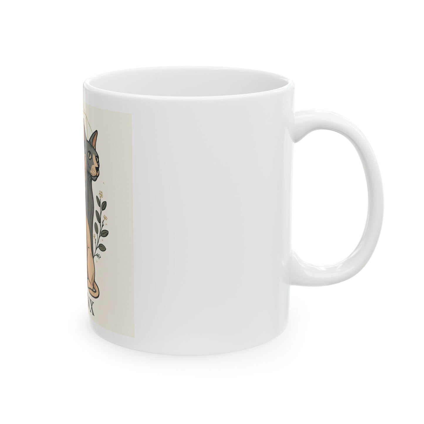 Sphynx Cat Ceramic Mug - Perfect for Cat Lovers, Cute Coffee Cup, Gift for Cat Owners, Pet-Themed Drinkware, Unique Kitchenware