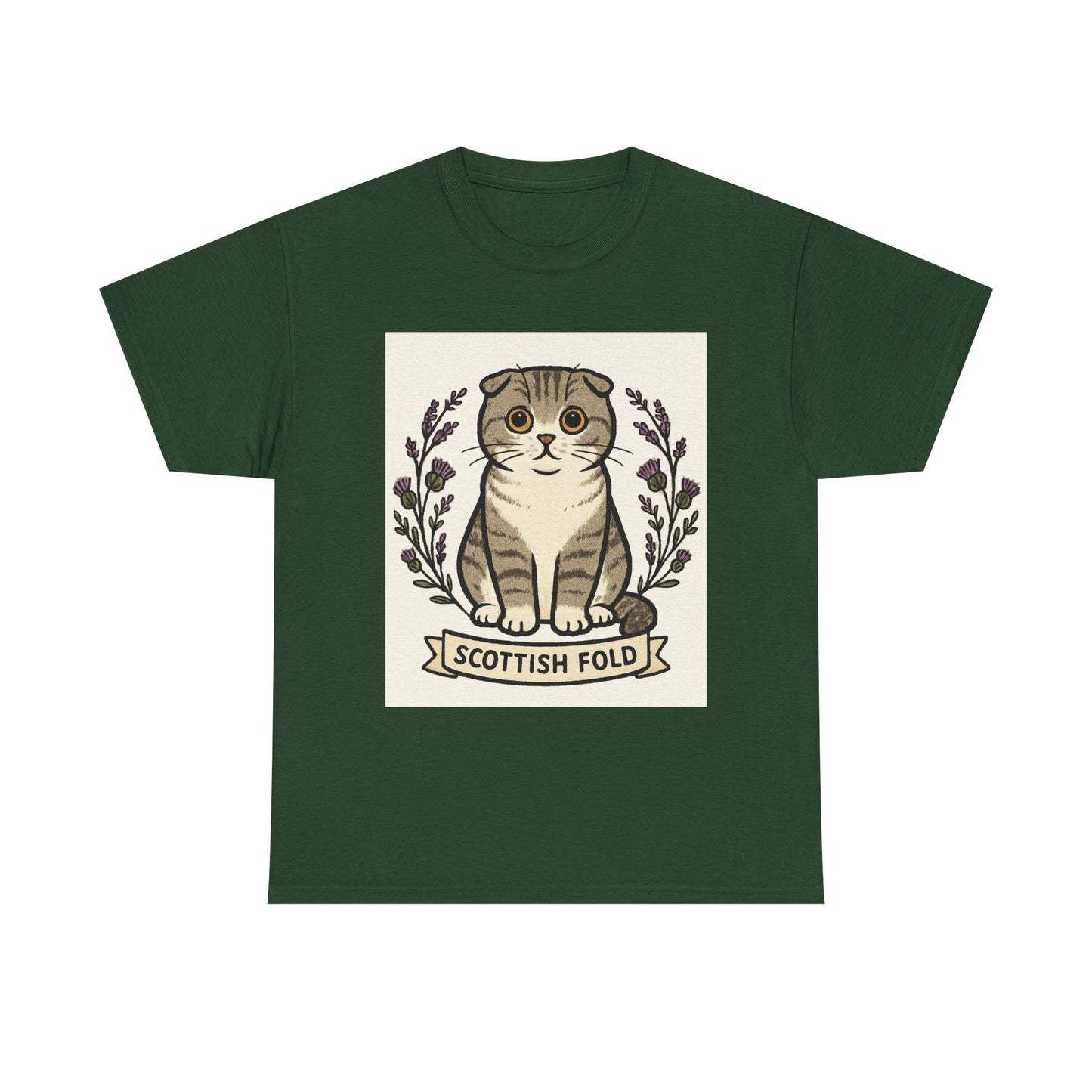 Scottish Fold Cat Tee for Cat Lovers, Cute Animal T-Shirt, Unisex Graphic Tee, Gifts for Pet Owners, Birthday Gift for Cat Owners
