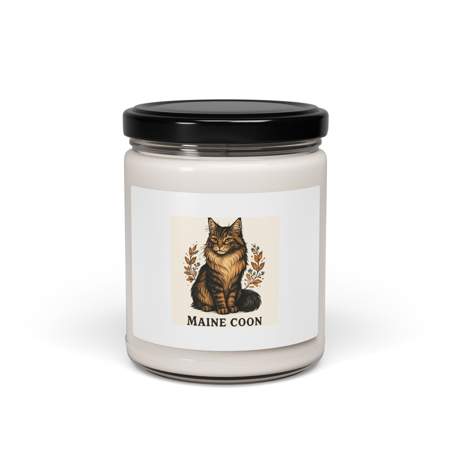 Maine Coon Scented Soy Candle, Pet Lover Gift, Cozy Aroma, Home Decor, Cat Lover Candle, Relaxation Gift, Decorative Candle