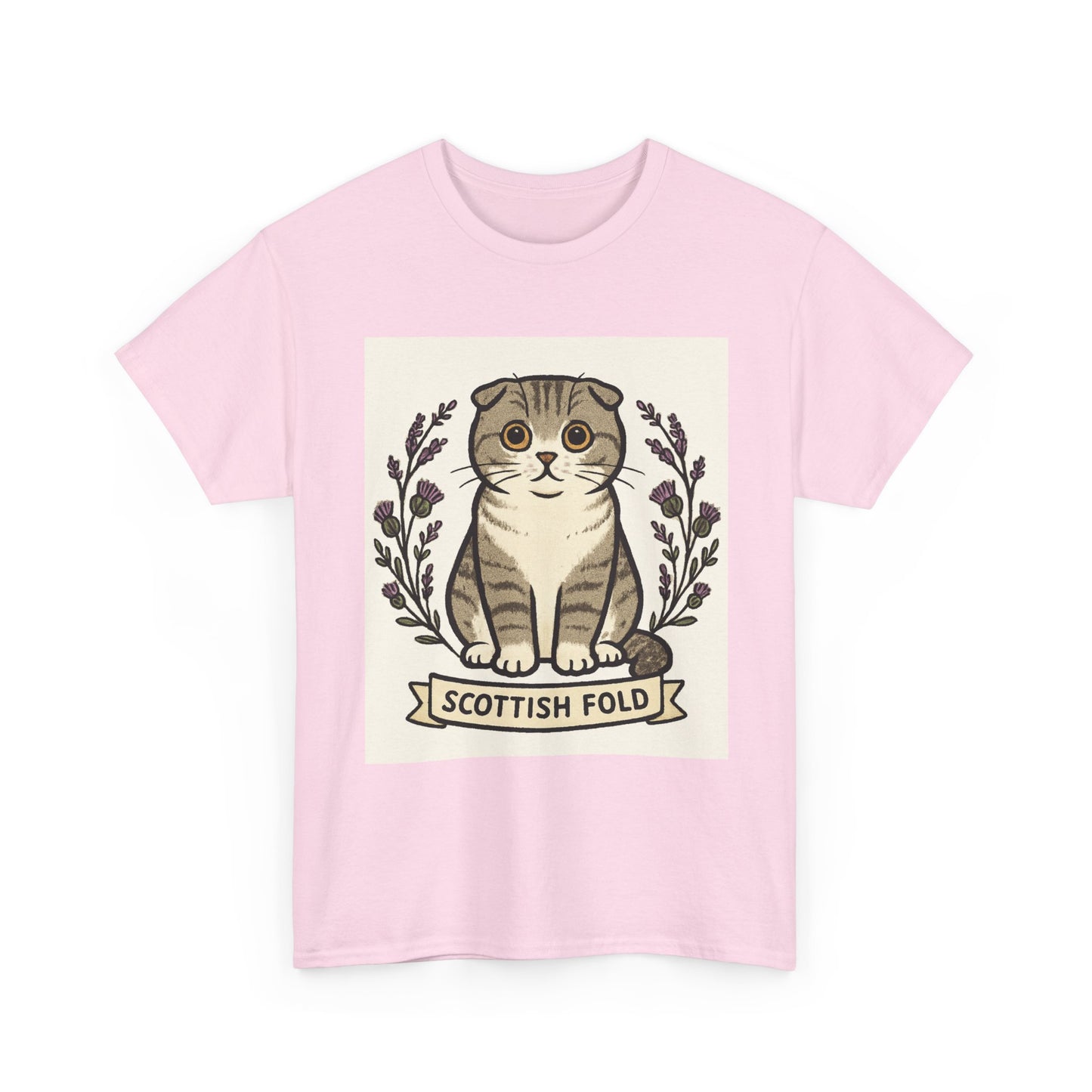 Scottish Fold Cat Tee for Cat Lovers, Cute Animal T-Shirt, Unisex Graphic Tee, Gifts for Pet Owners, Birthday Gift for Cat Owners