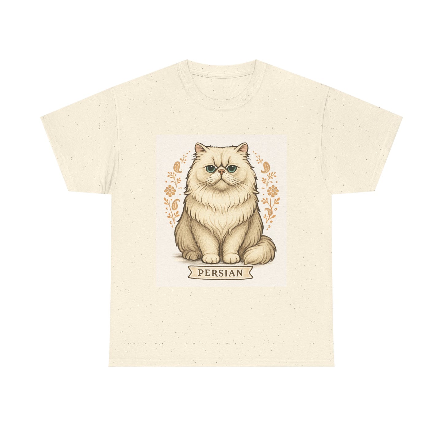 Persian Cat Unisex Heavy Cotton Tee - Perfect Gift for Cat Lovers, Animal Lovers, Casual Wear, Pet Themed Fashion, Birthday Gifts