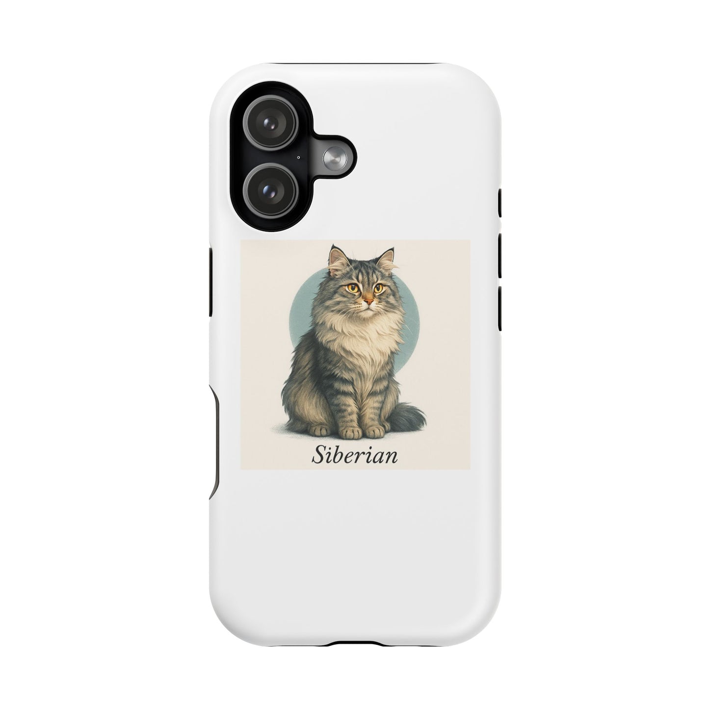 Siberian Cat Magnetic Case, Durable Phone Cover, Pet Lover Gift, Cute Cat Accessories, Unique Cat Phone Case