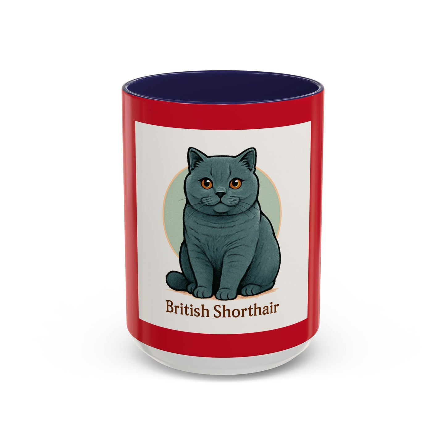 British Shorthair Accent Coffee Mug | Cute Cat Mug for Cat Lovers | Unique Gift for Pet Owners, Birthday, Christmas, Home, Office