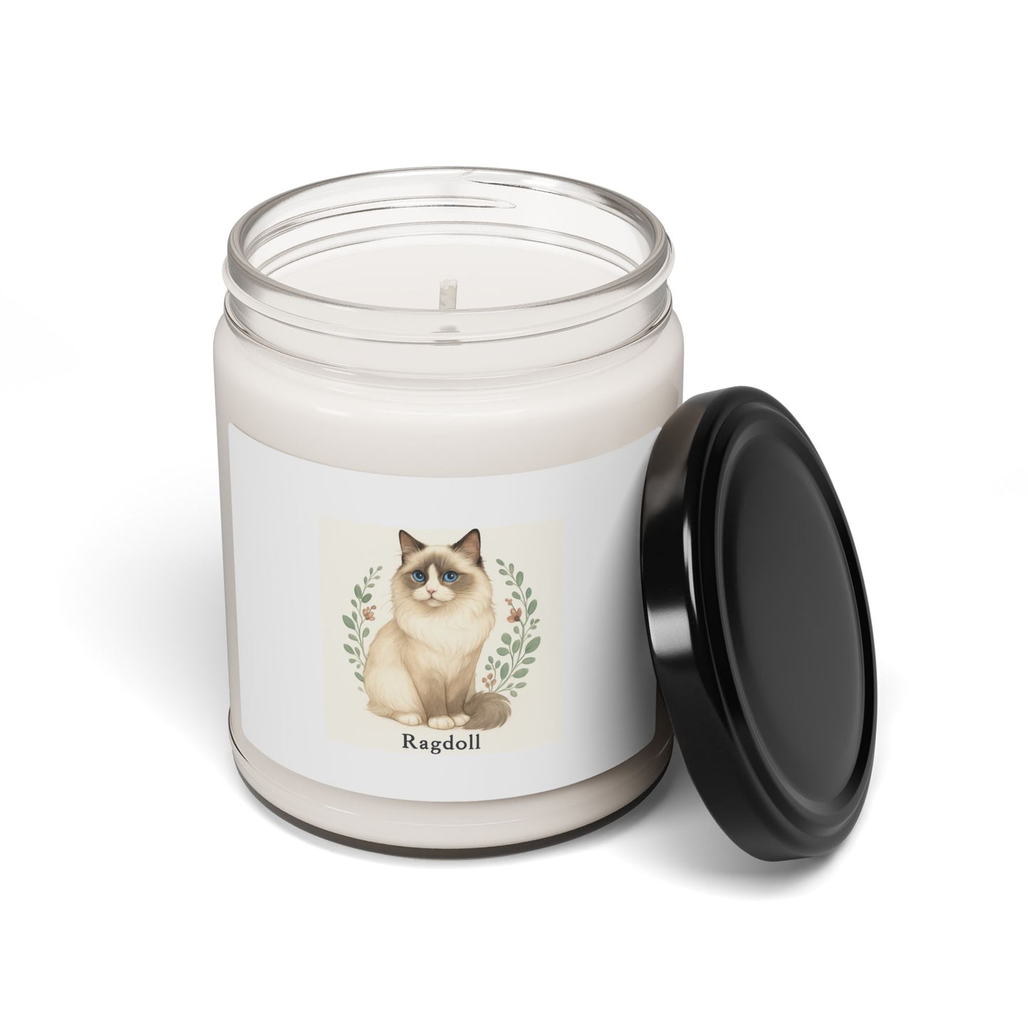 Ragdoll Cat Scented Candle, Pet Lover Gift, Soy Wax Candle, Cozy Home Fragrance, Cat Decor, Personalized Candle