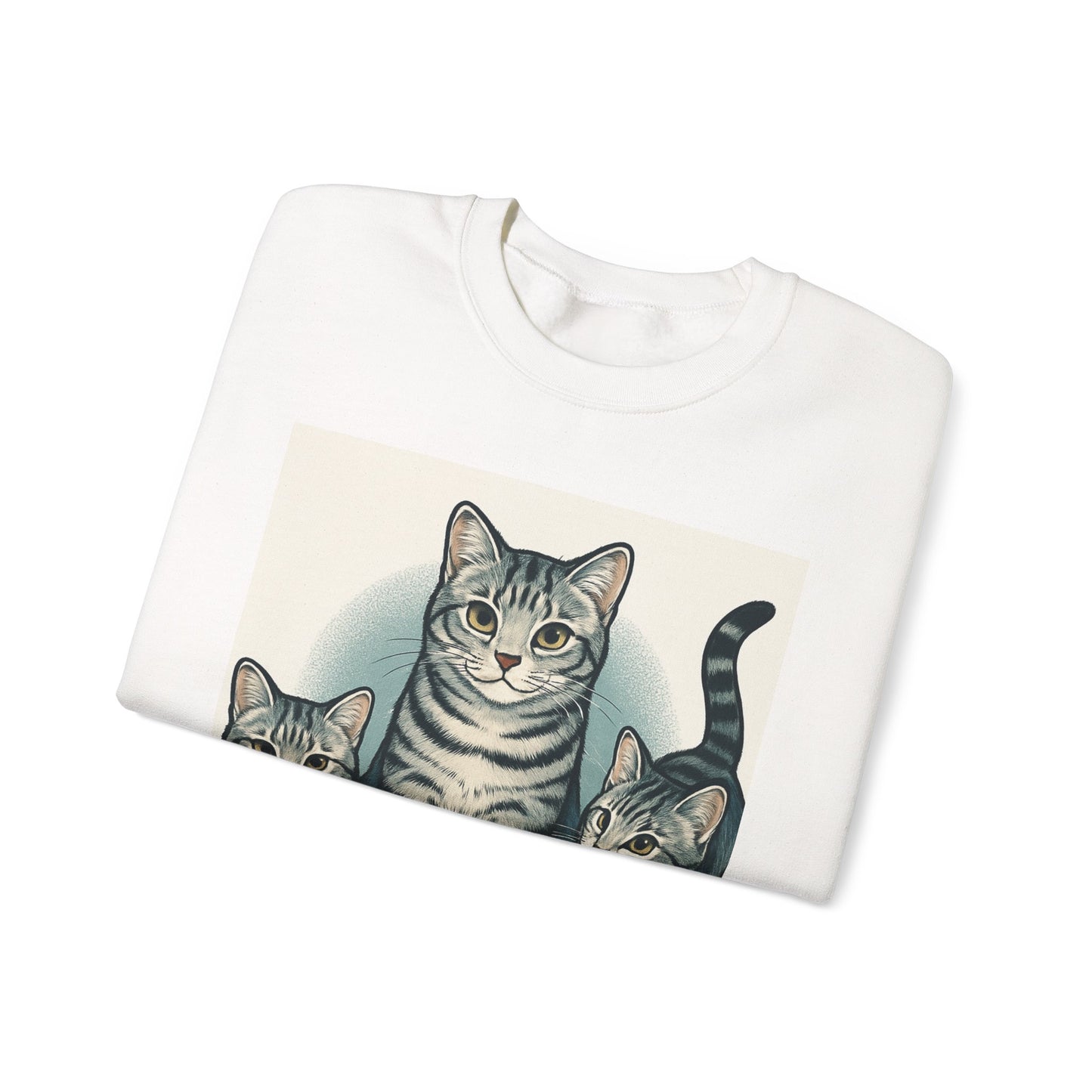 Cozy Cat Sweatshirt - Perfect Gift for Cat Lovers, Unisex Crewneck Sweatshirt, Fun Cat Apparel, Cozy Fashion