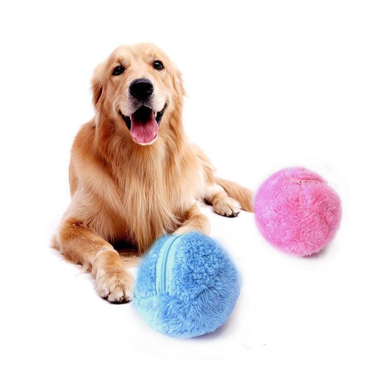 Interactive Plush Pet Toy Ball With Electric Motion