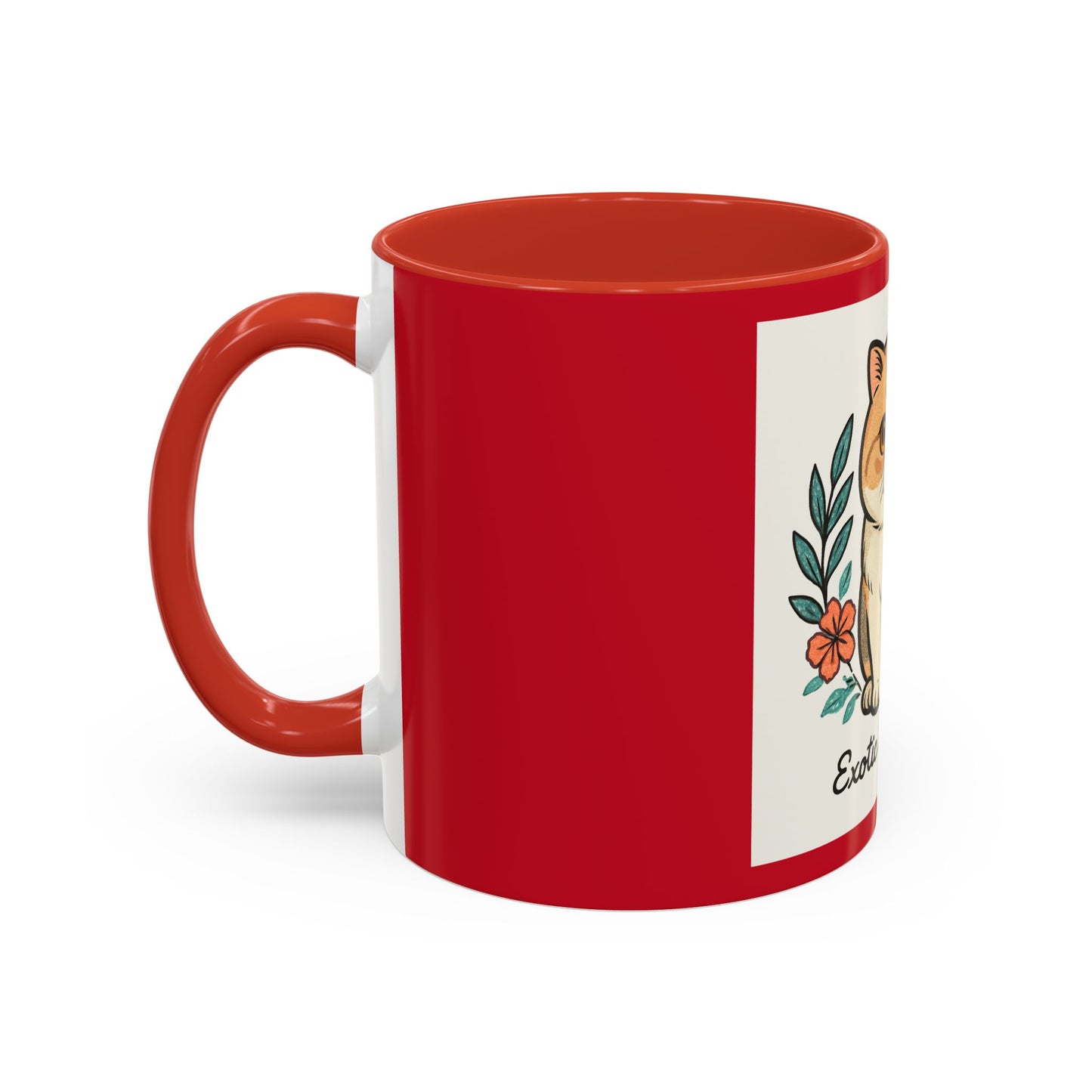 Exotic Shorthair Cat Coffee Mug, Pet Lover Gift, Cat Mug, Floral Cat Cup, Cat Mom Present, Cute Coffee Mug
