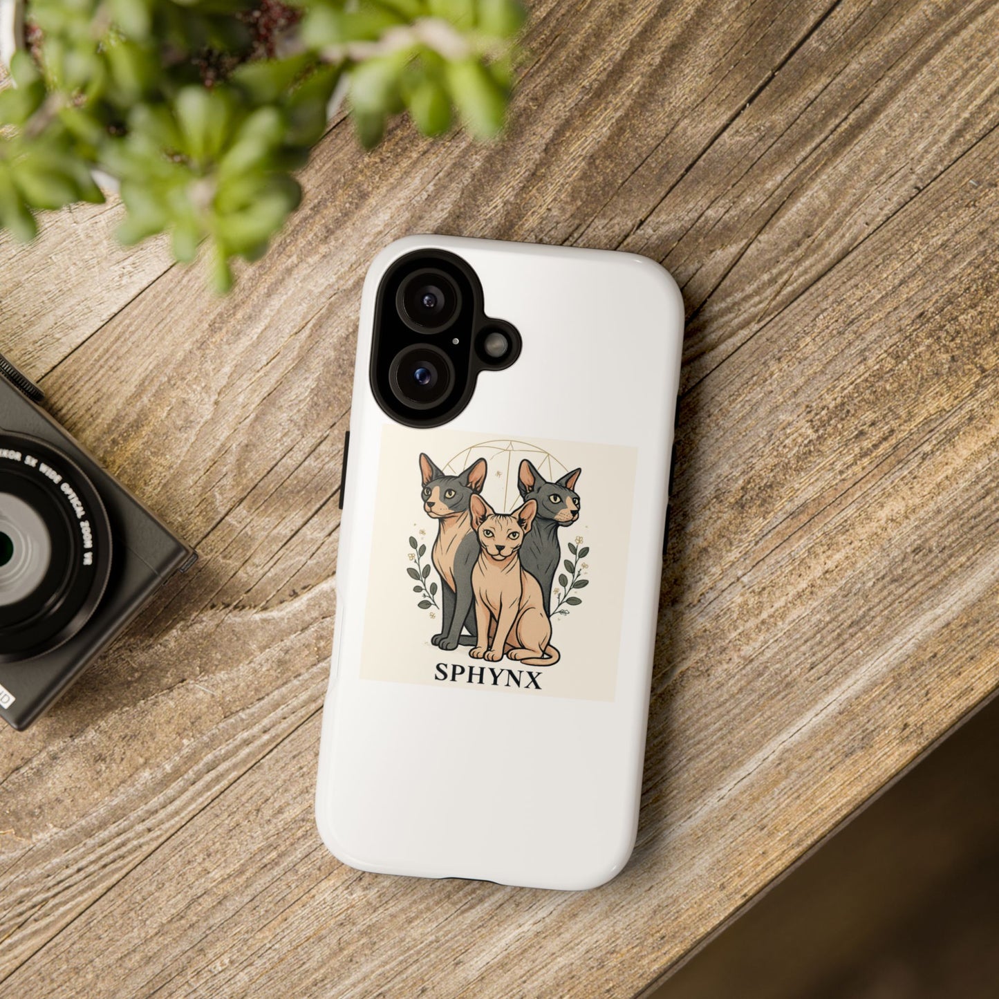 Sphynx Cat Phone Case - Tough Cases, Cat Lover Gift, Unique Phone Cover, Pet Owner Accessory, Animal Design Case, Birthday Gift
