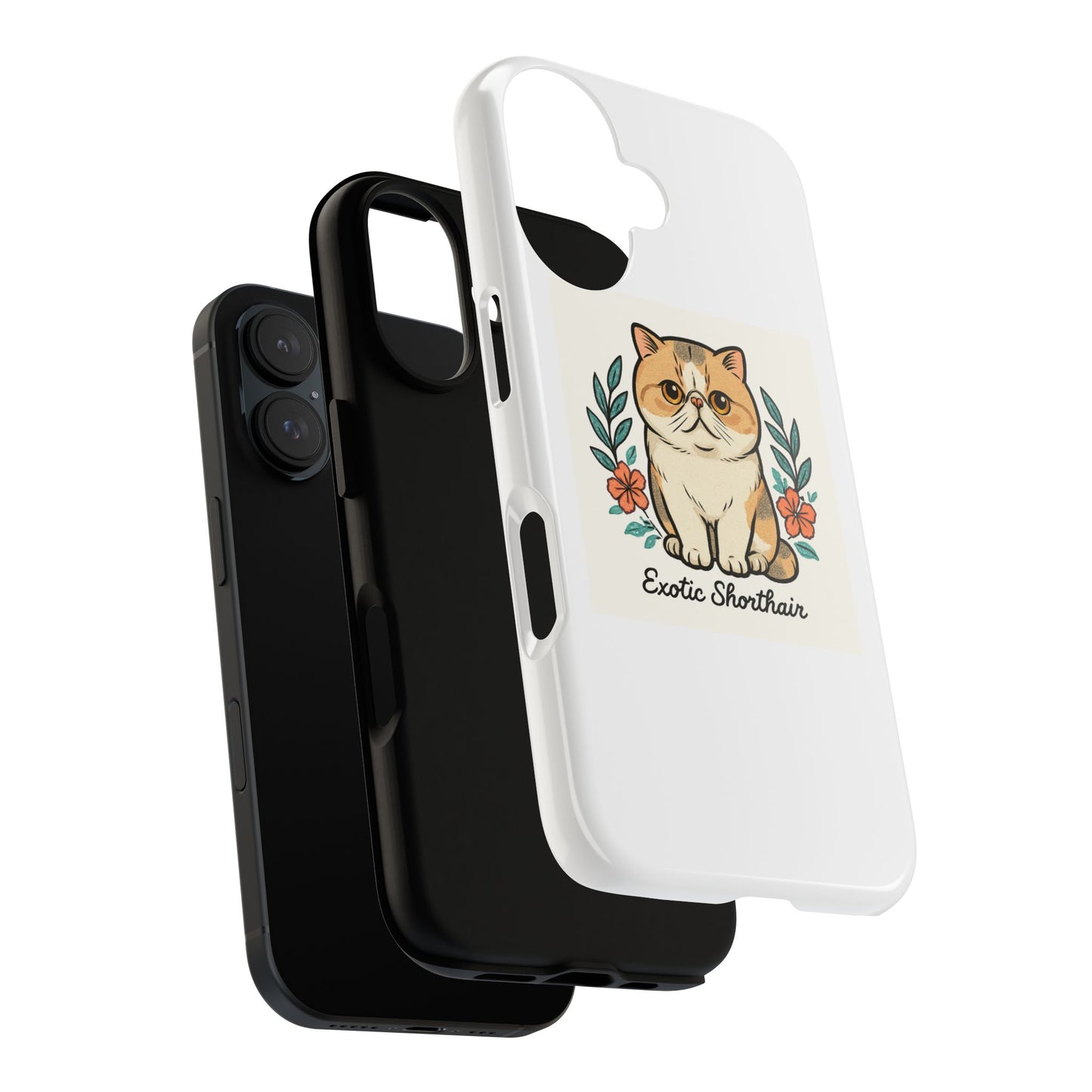Cute Cat Phone Case, Exotic Shorthair Design, Pet Lovers Gift, Animal Lover Accessory, Custom Phone Cover, Cat Mom Gift