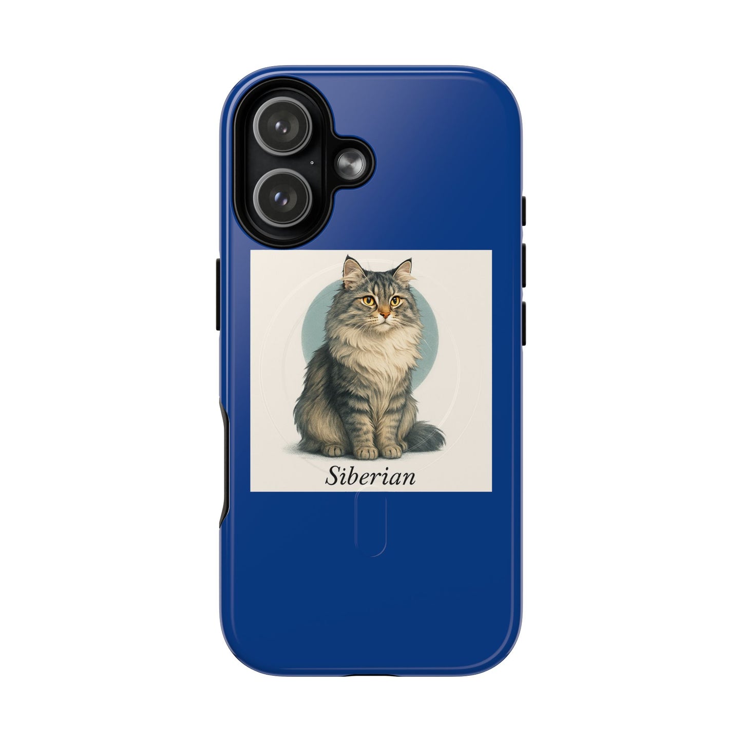 Siberian Cat Magnetic Phone Case, Tough Magnetic Cases, Pet Lover Gift, Cat Mom Present, Cute Animal Accessories, Tech Protection