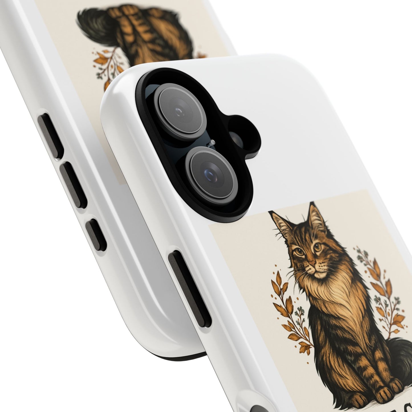 Maine Coon Phone Case, Cute Cat Accessory, Animal Lover Gift, Tough Phone Cover, Personalized Pet Design, Ideal for Cat Owners