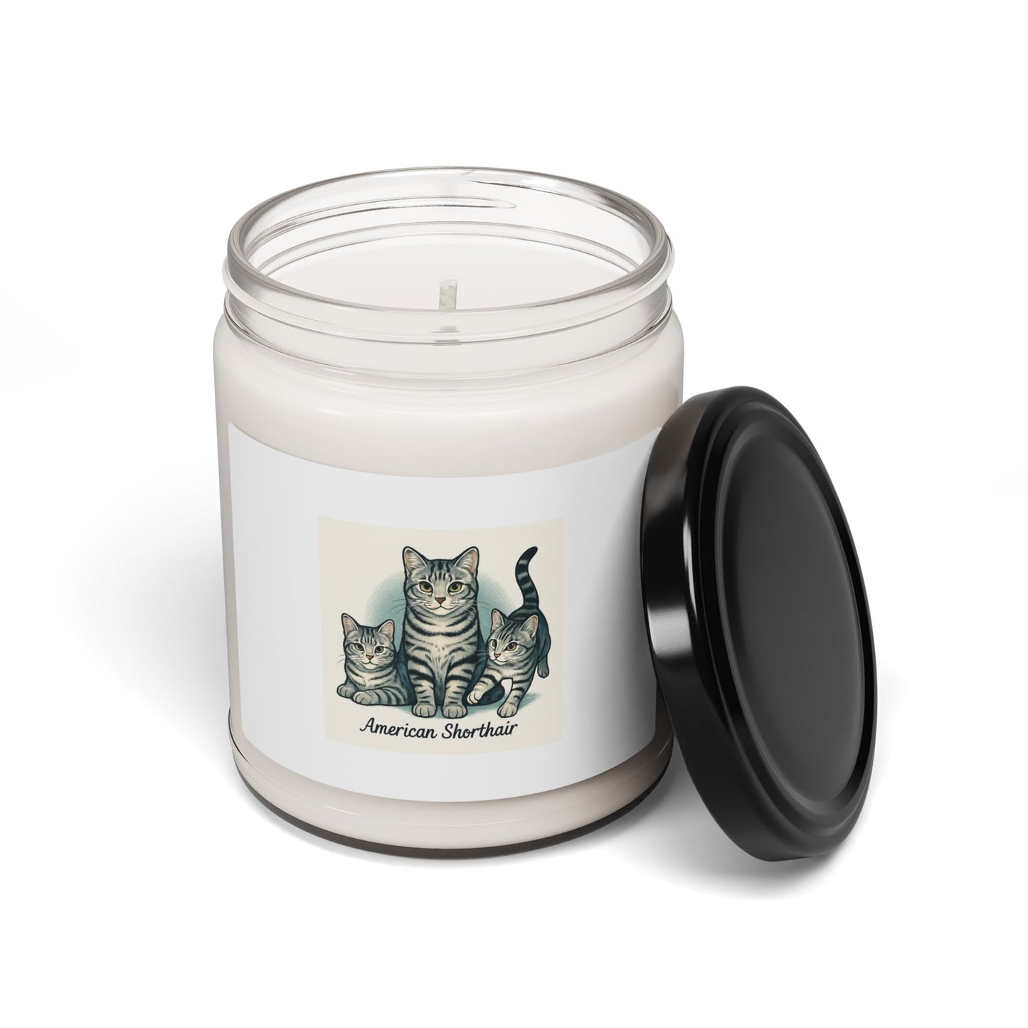 American Shorthair Cat Scented Soy Candle - Cozy Home Decor, Pet Lover Gift, Relaxation, Cat Themed, Birthday