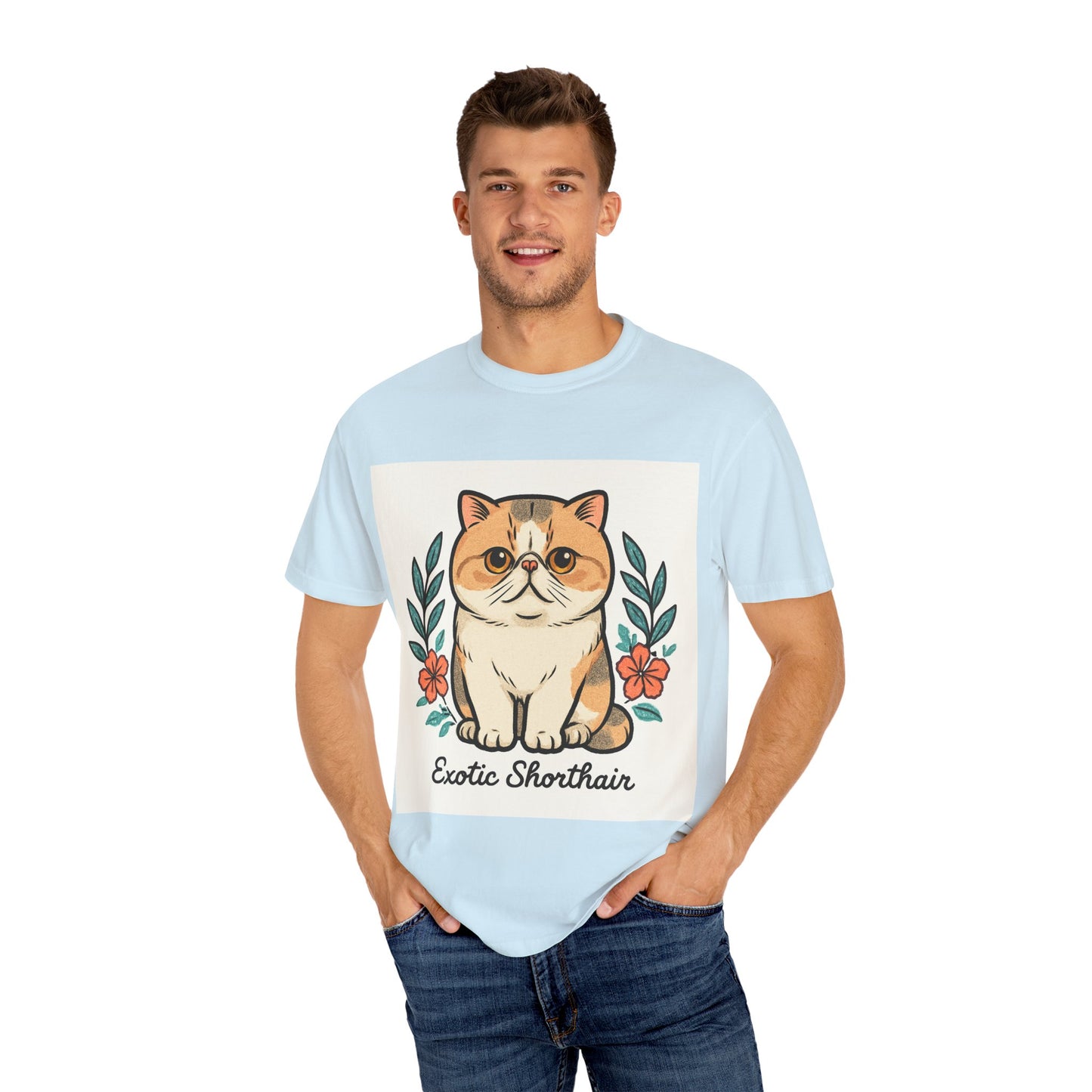 Exotic Shorthair Cat T-Shirt, Cute Cat Lover Gift, Vintage Style Tee, Animal Lover Apparel, Gift for Pet Owners, Birthday Gift