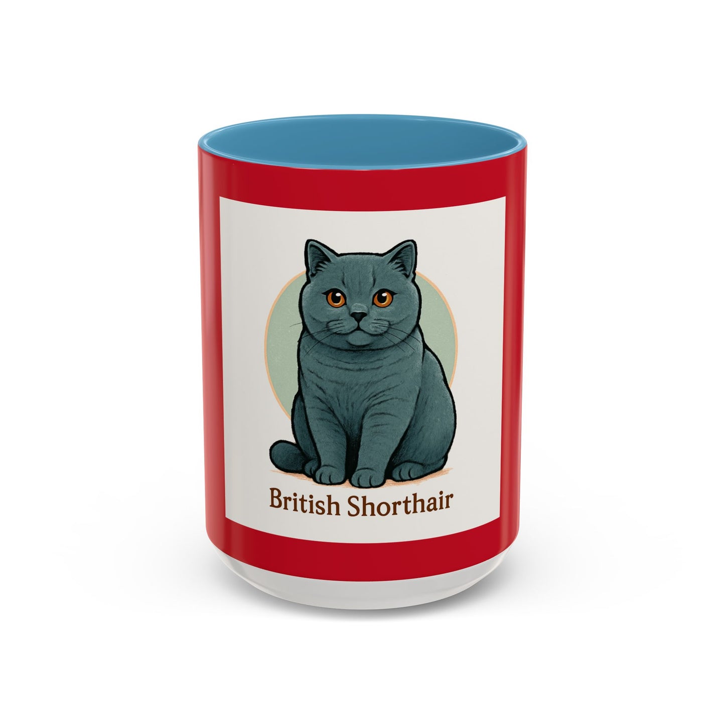 British Shorthair Accent Coffee Mug | Cute Cat Mug for Cat Lovers | Unique Gift for Pet Owners, Birthday, Christmas, Home, Office