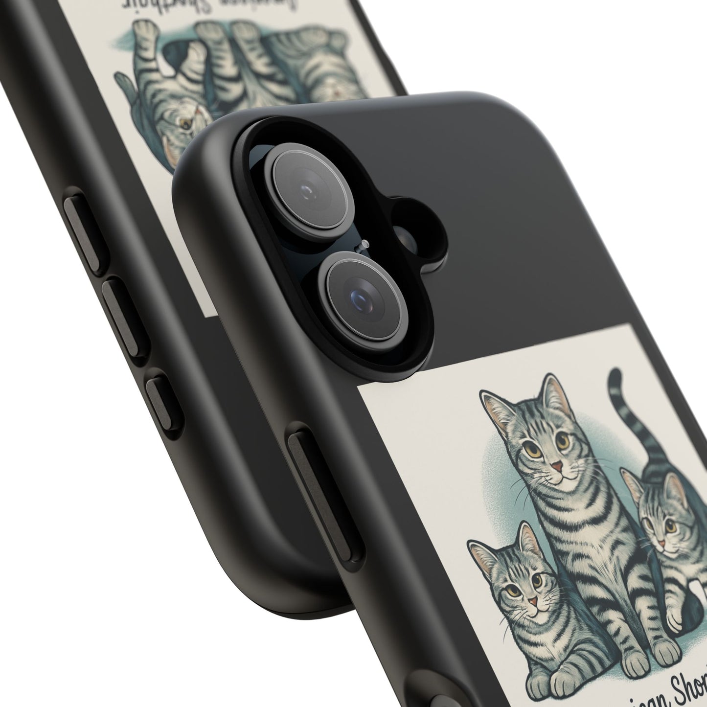 Cute Cat Phone Case, American Shorthair Lover Gift, Pet Owner Accessory, Animal-Themed Case, Unique Cat Gifts